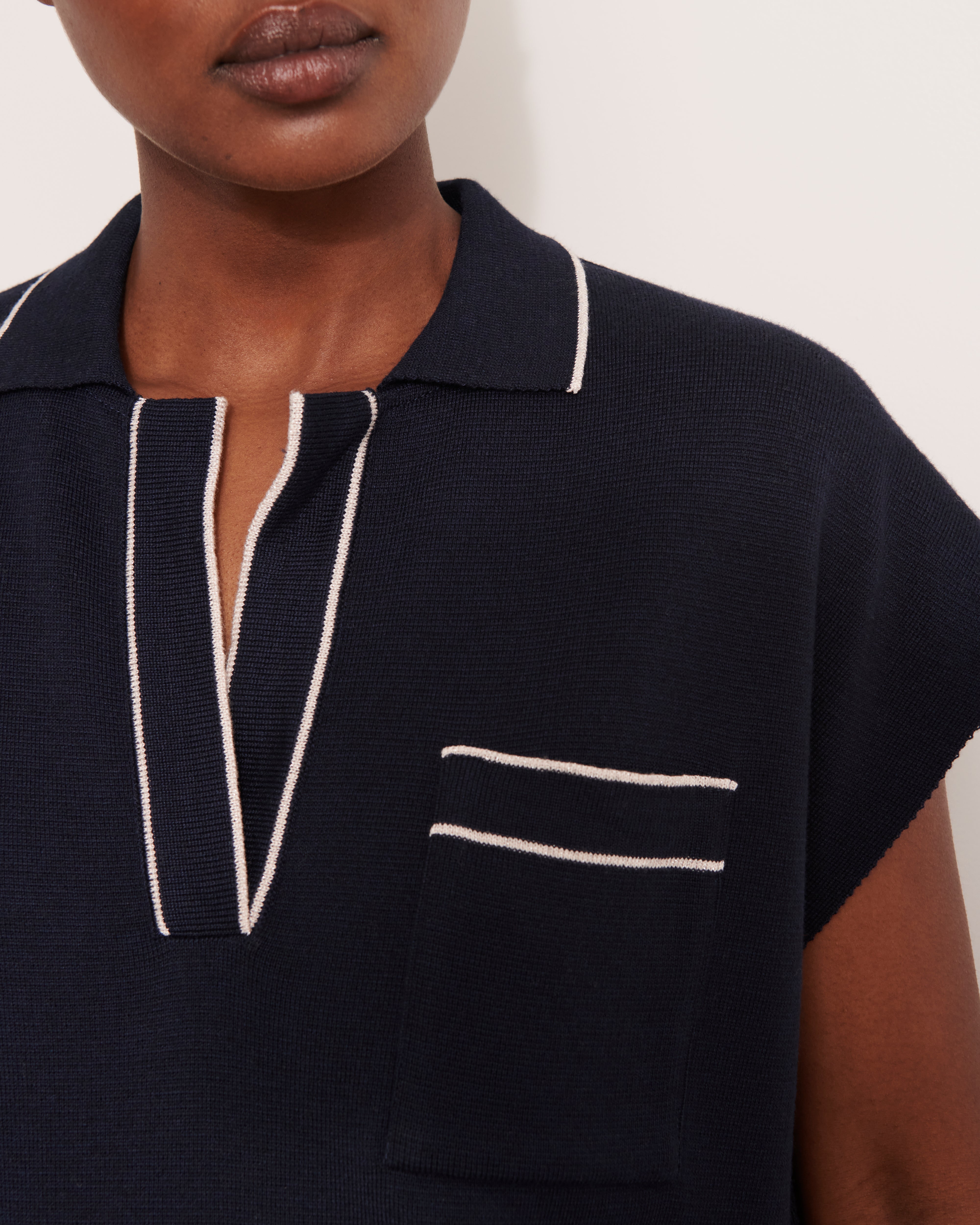 Pull sans manches en laine mérinos ABSOLU/12202/886
