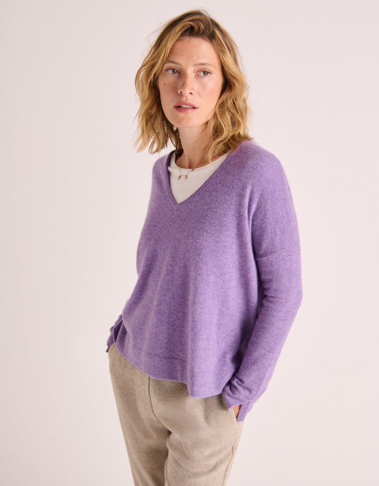 Pull en maille cachemire ALOLITE 88086 351 Devernois