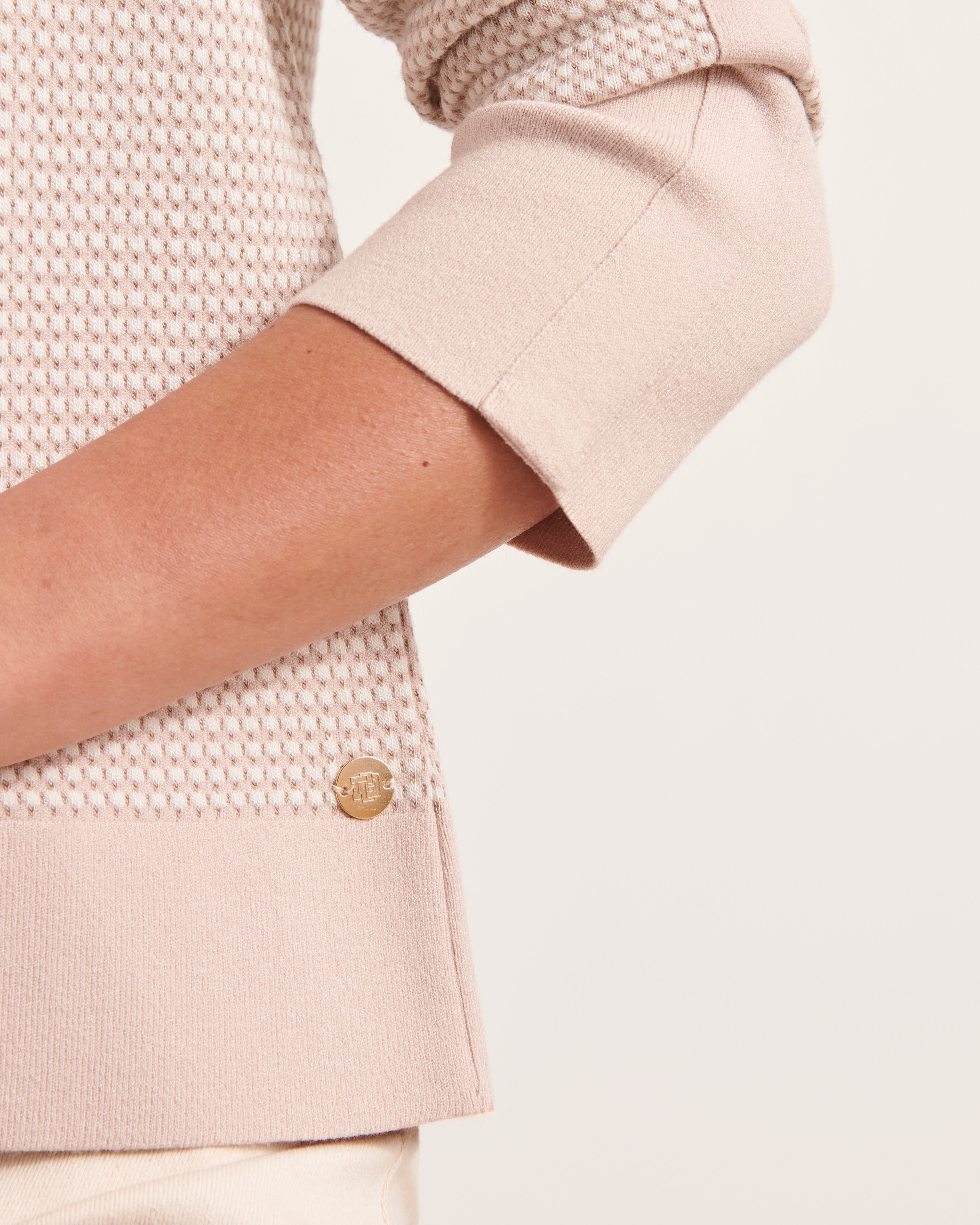 Pull maille jacquard stretch ALVA/12046/781