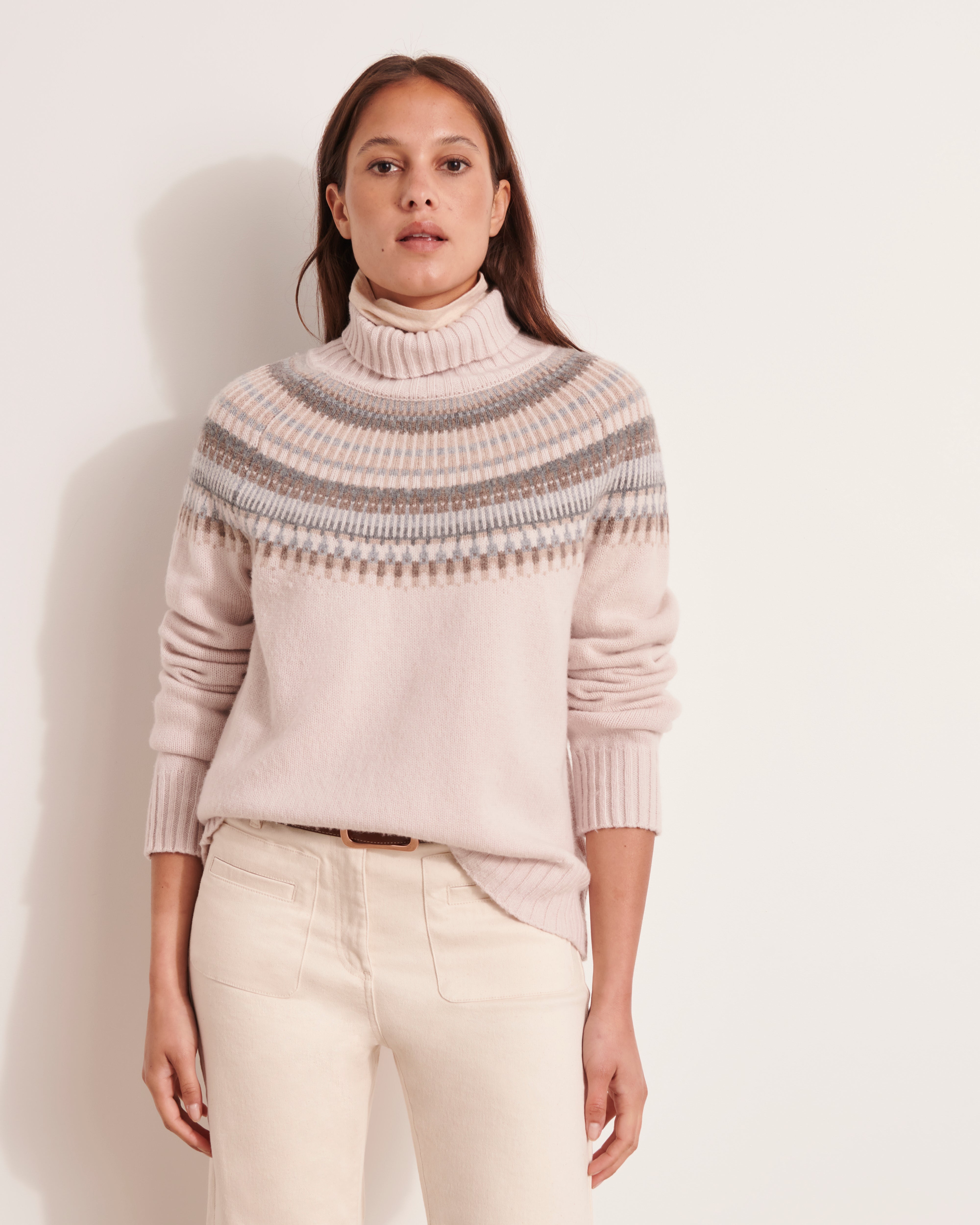 Pull en maille jacquard AOBA/12233/781
