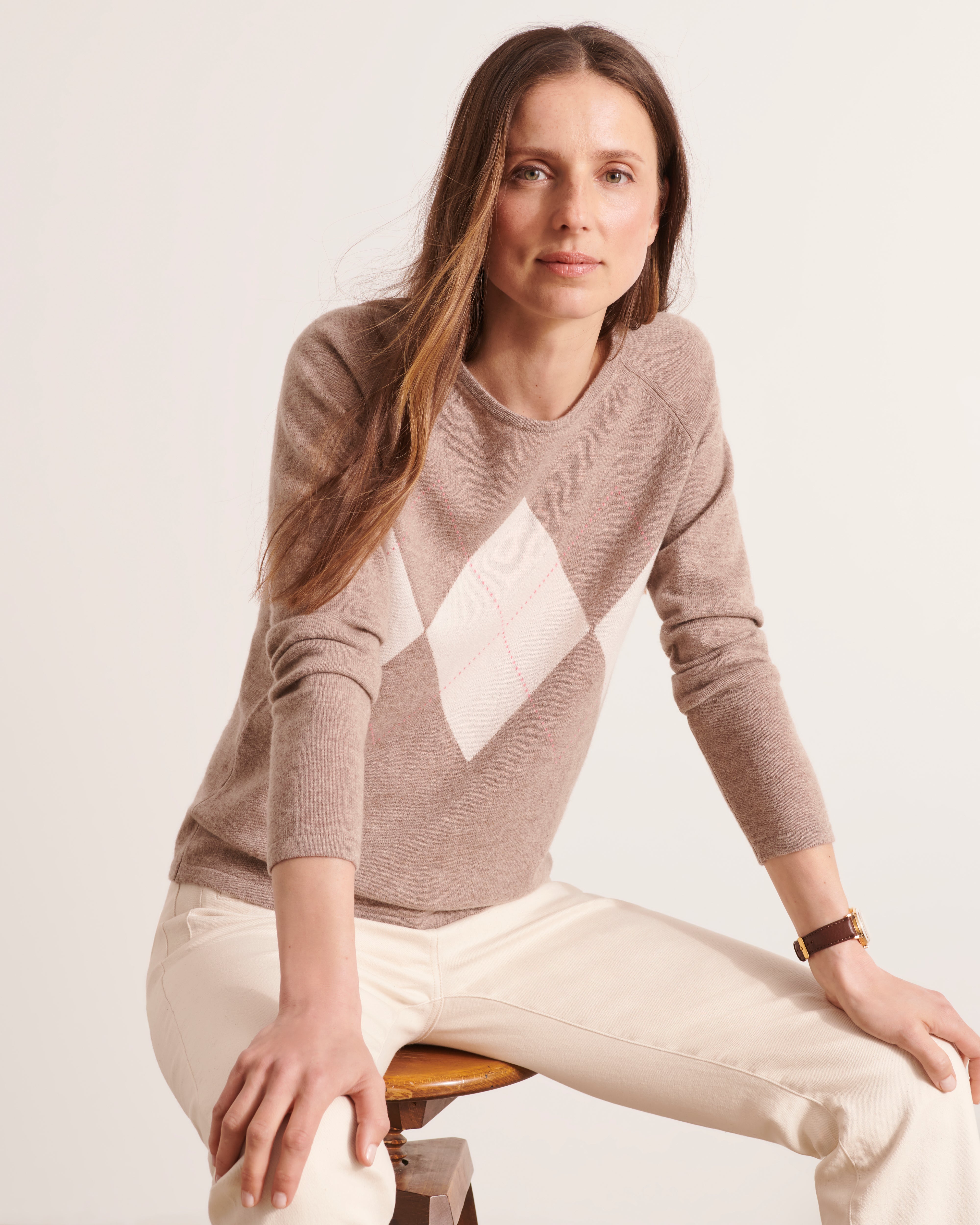 Pull en maille intarsia ARLINGTON/12109/781