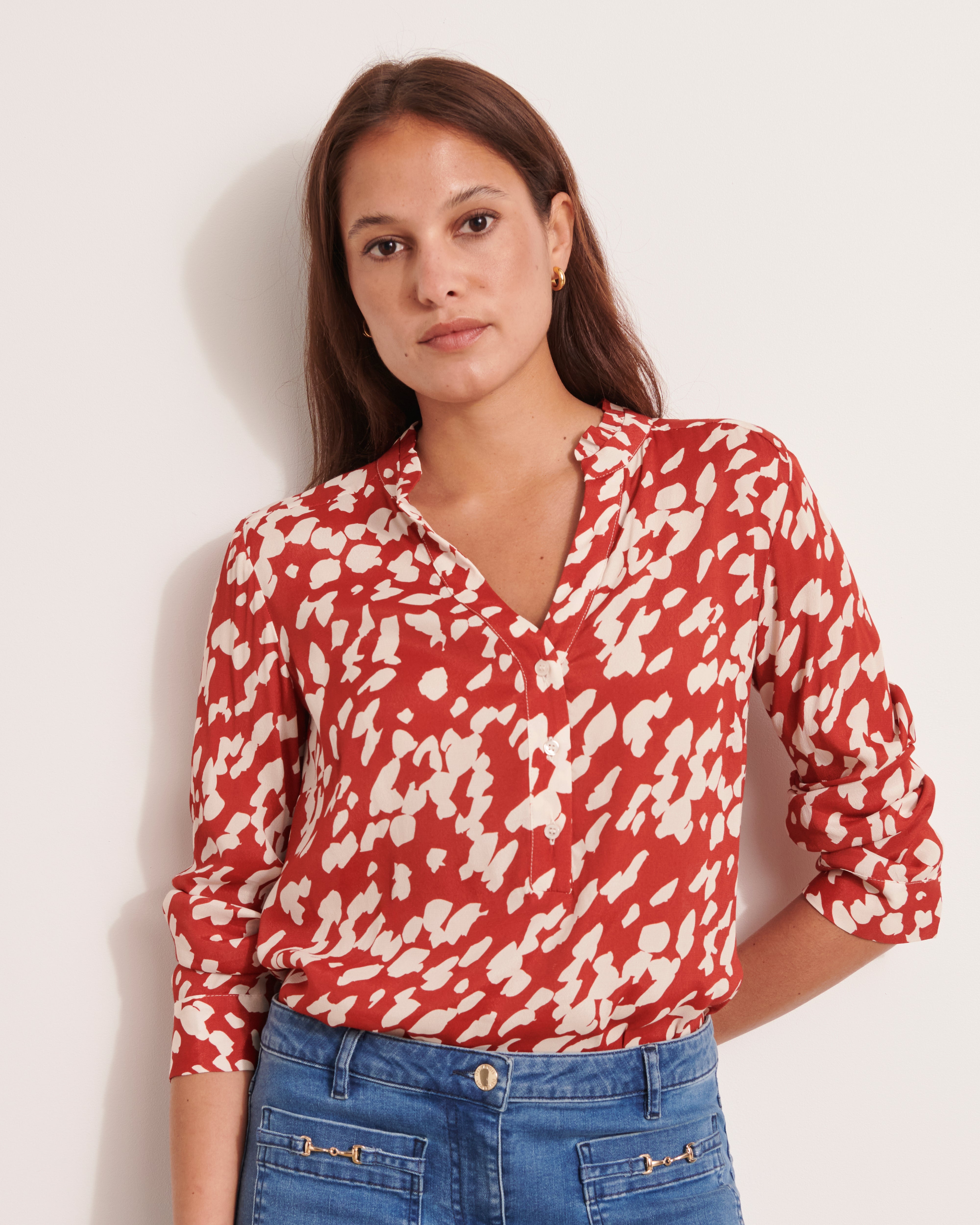 Blouse fluide imprimée CALYPSO12/12213/565