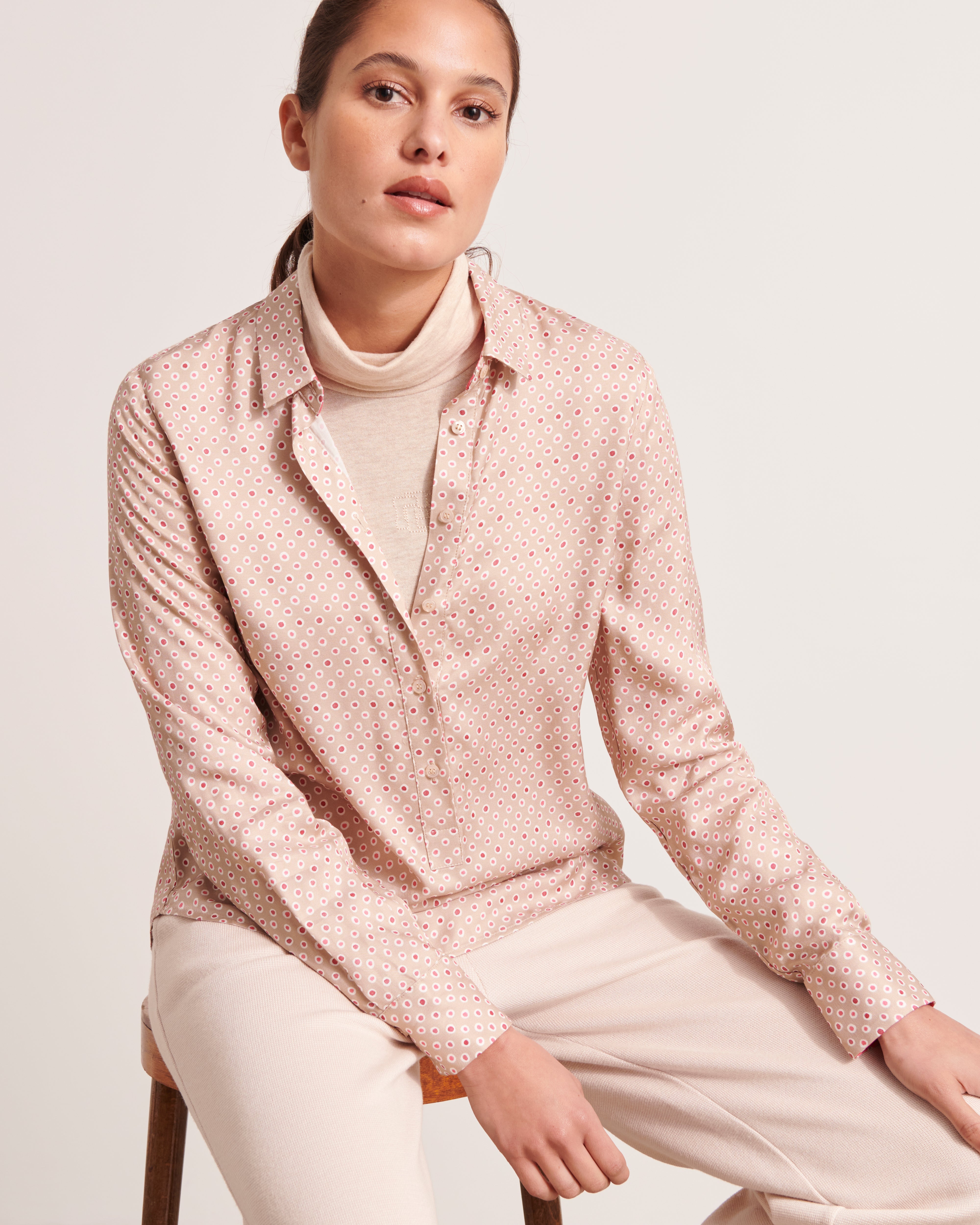 Blouse imprimée CHAMPAGNE/12156/531