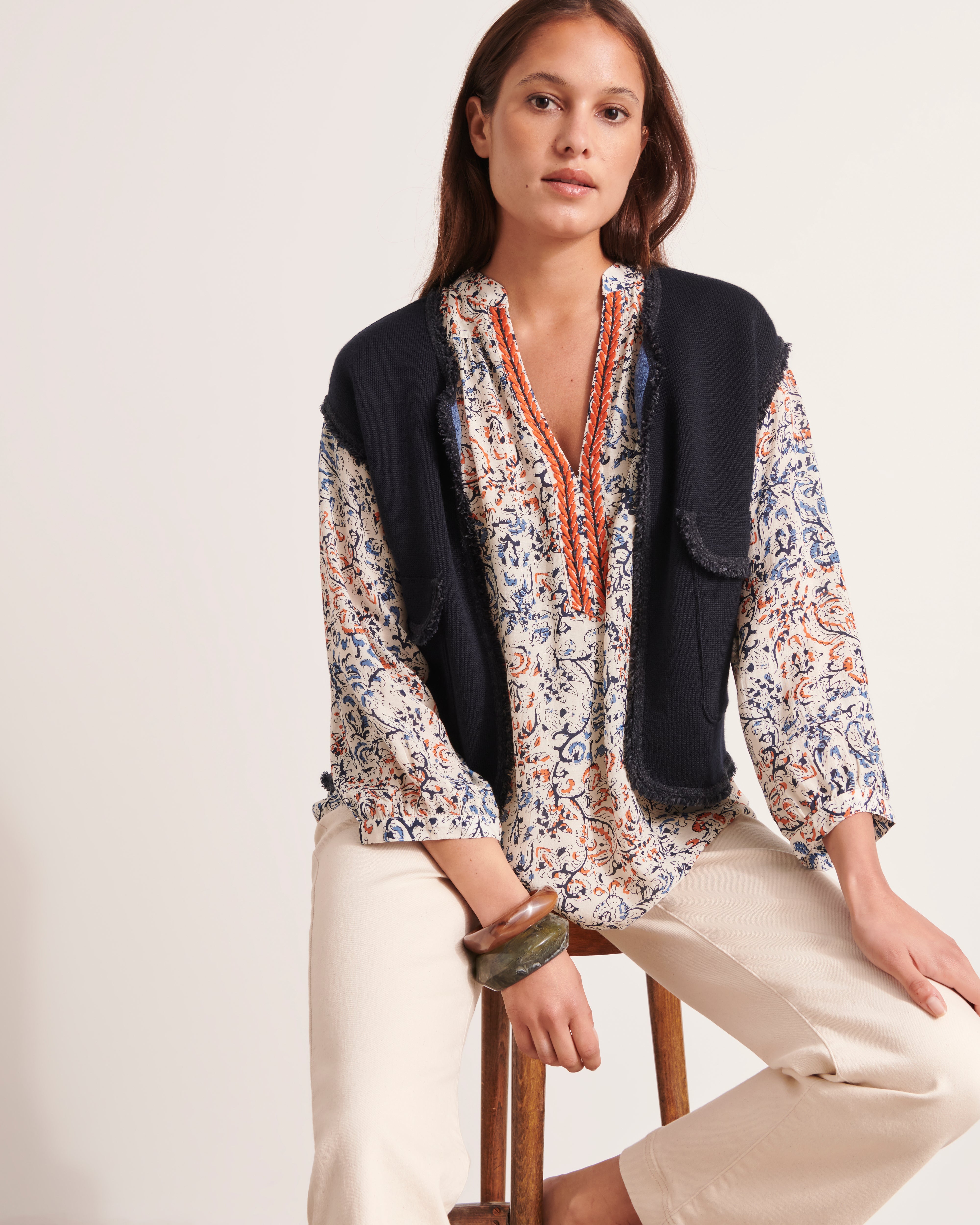 Blouse imprimée CITRONNADE/12136/511