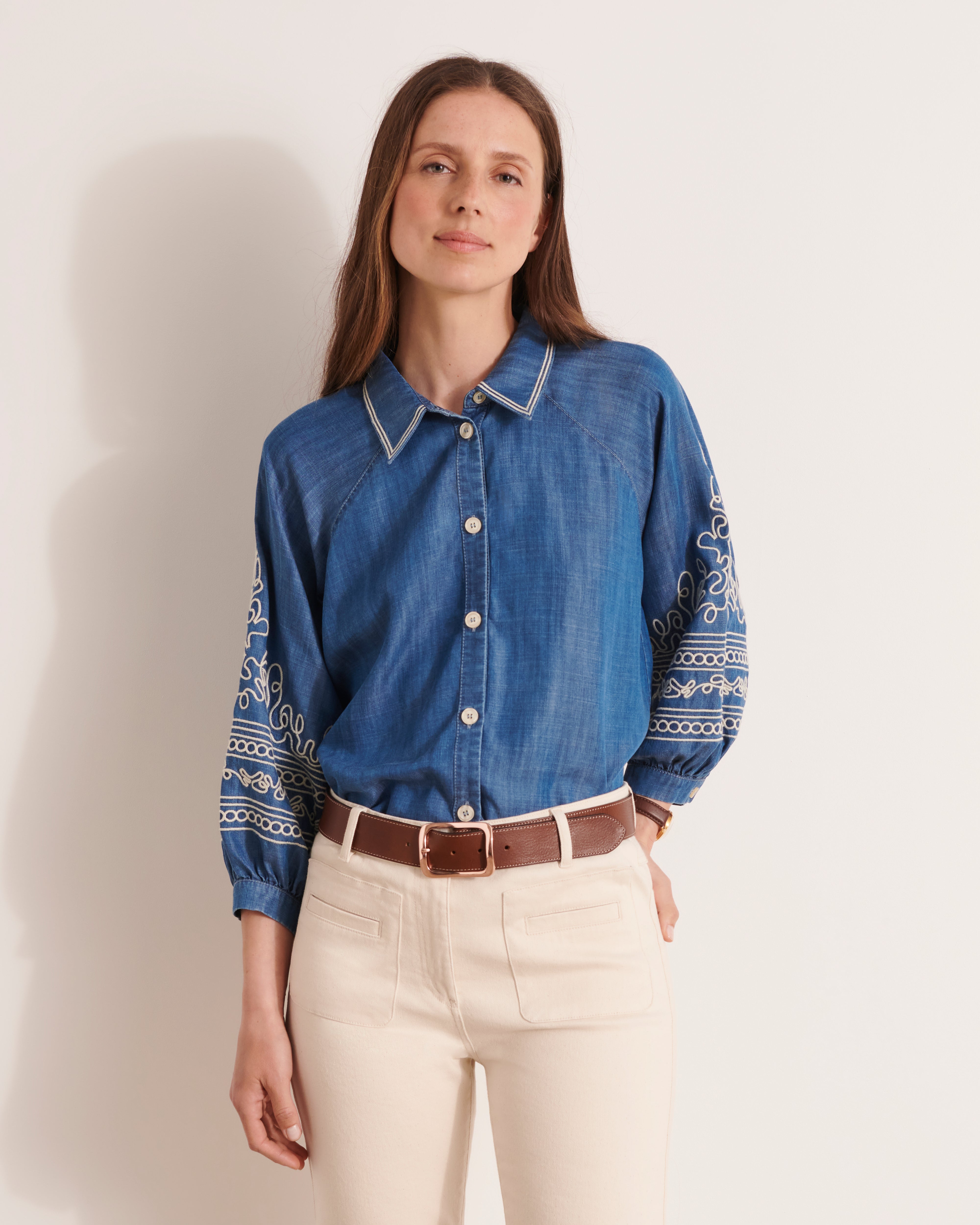 CORDELETTE embroidered shirt/12187/296