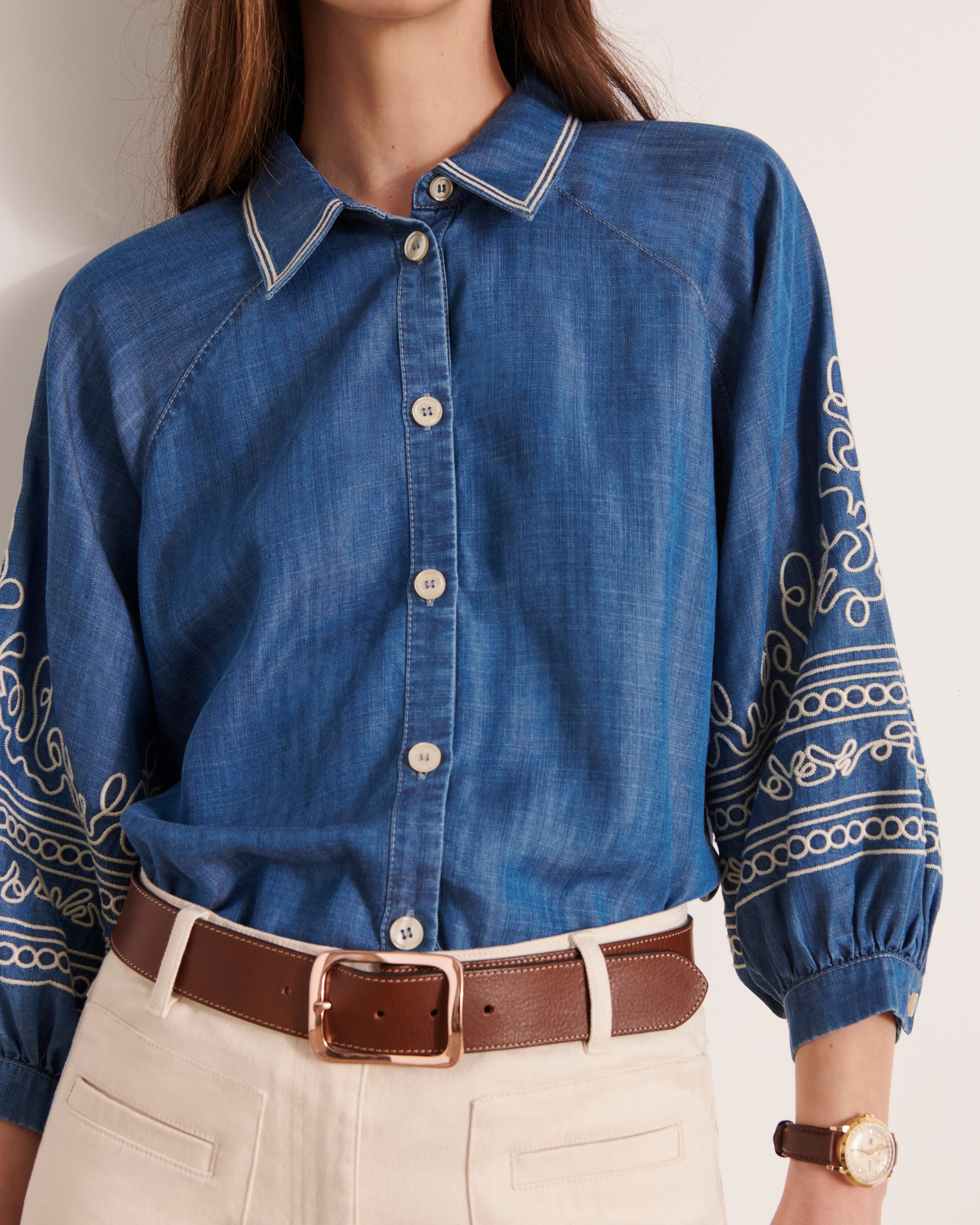 CORDELETTE embroidered shirt/12187/296