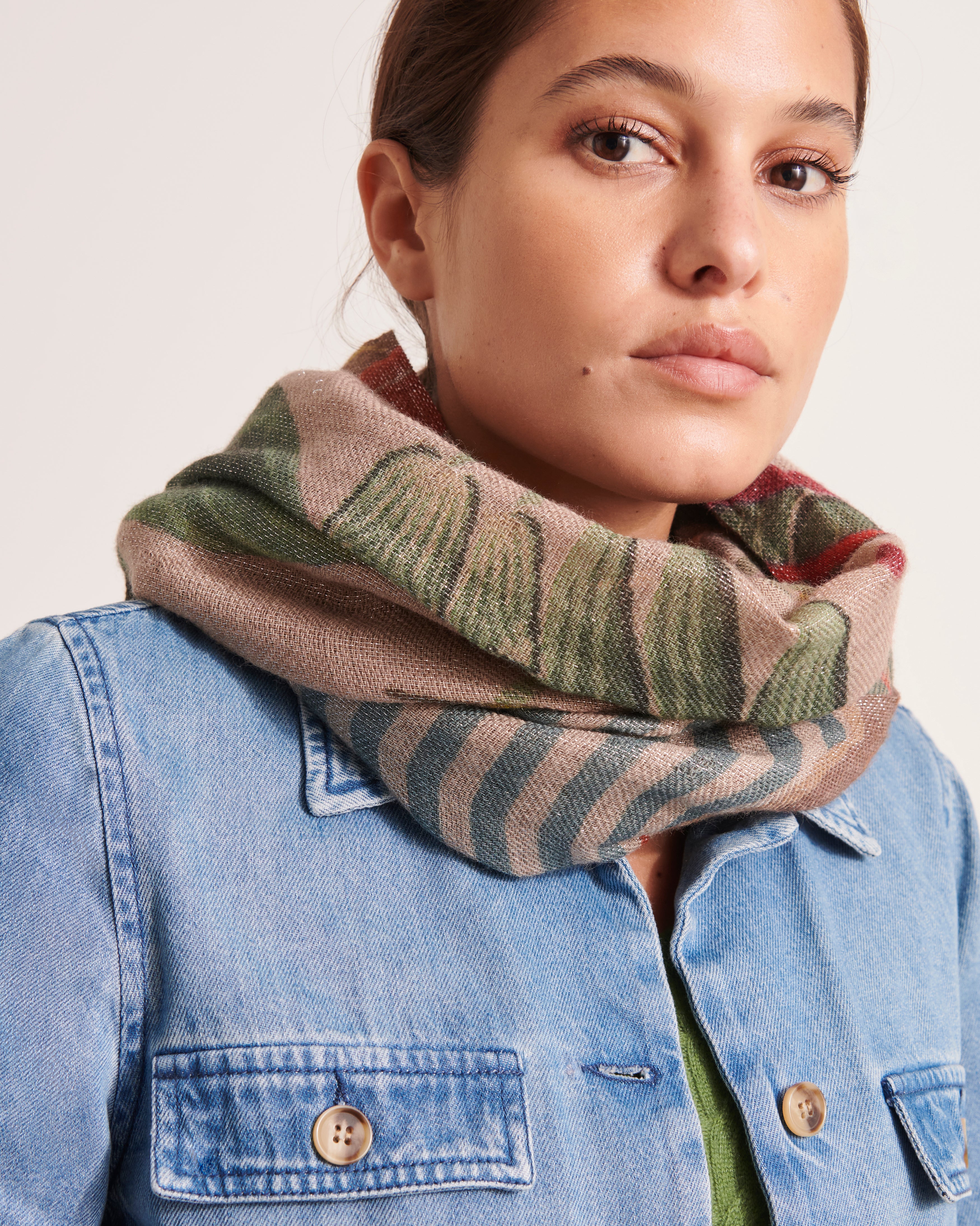 Echarpe imprimée irisée ELFY/12107/580