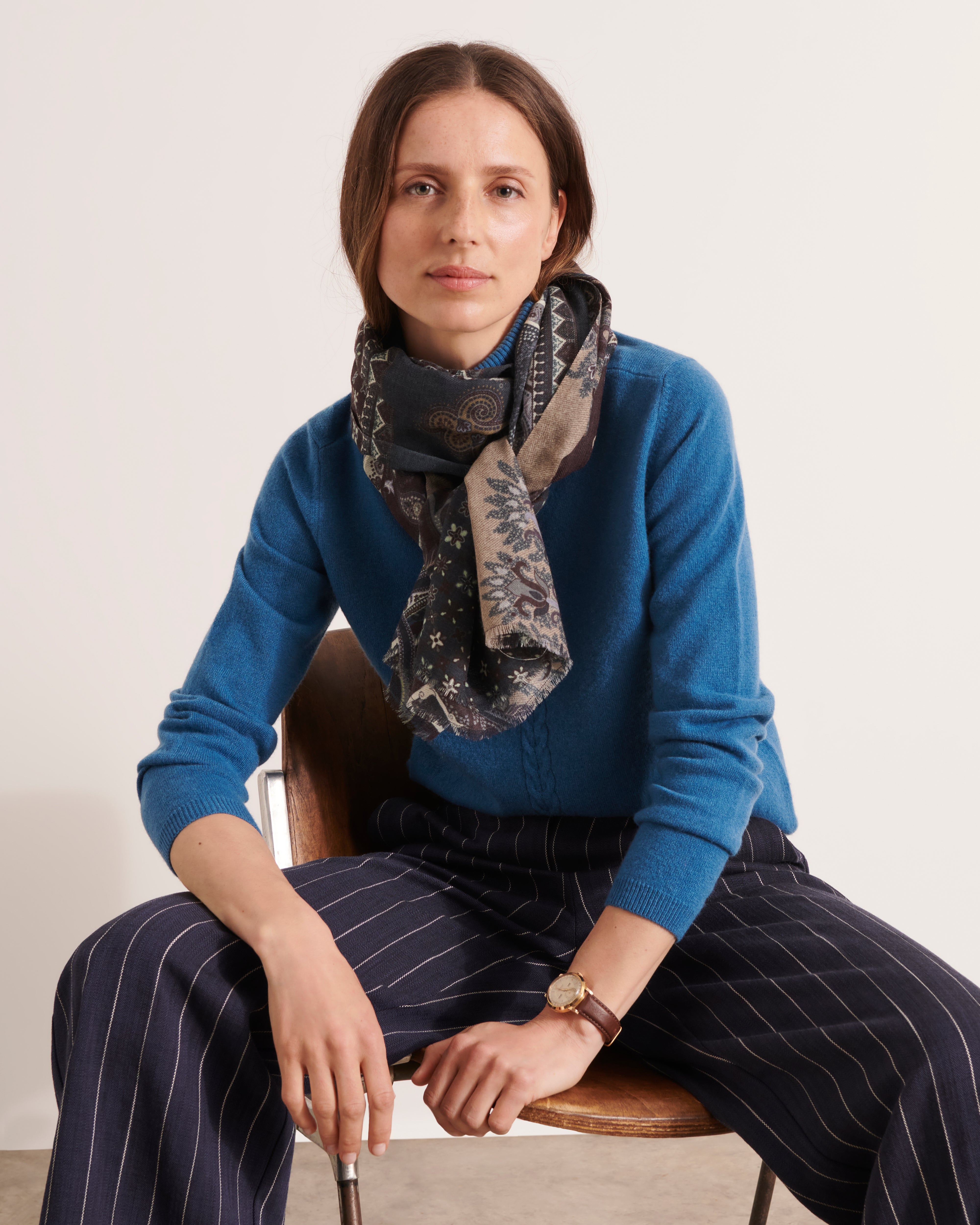 Printed scarf ESCALE12/12174/630