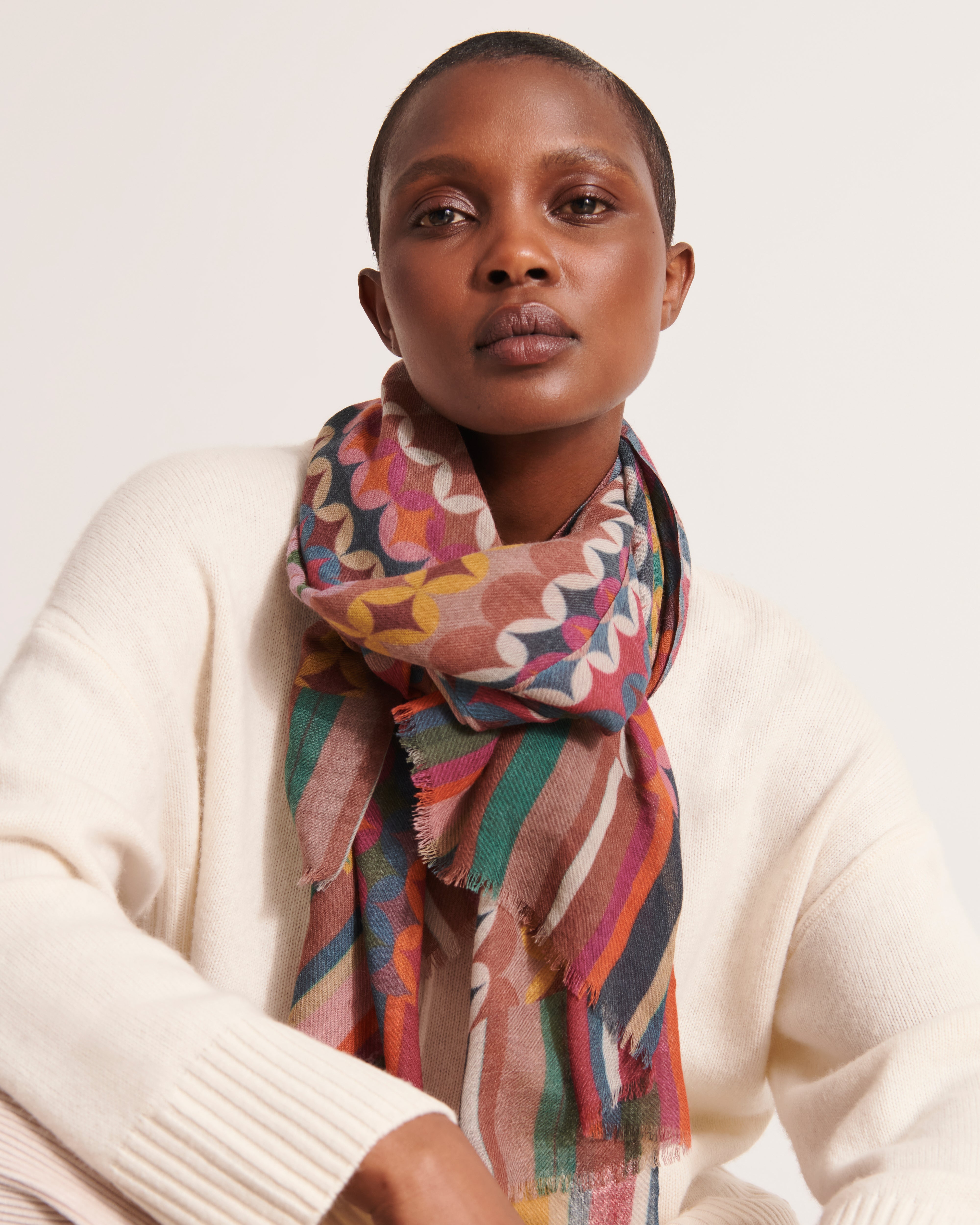 Echarpe imprimée ESME/12102/650