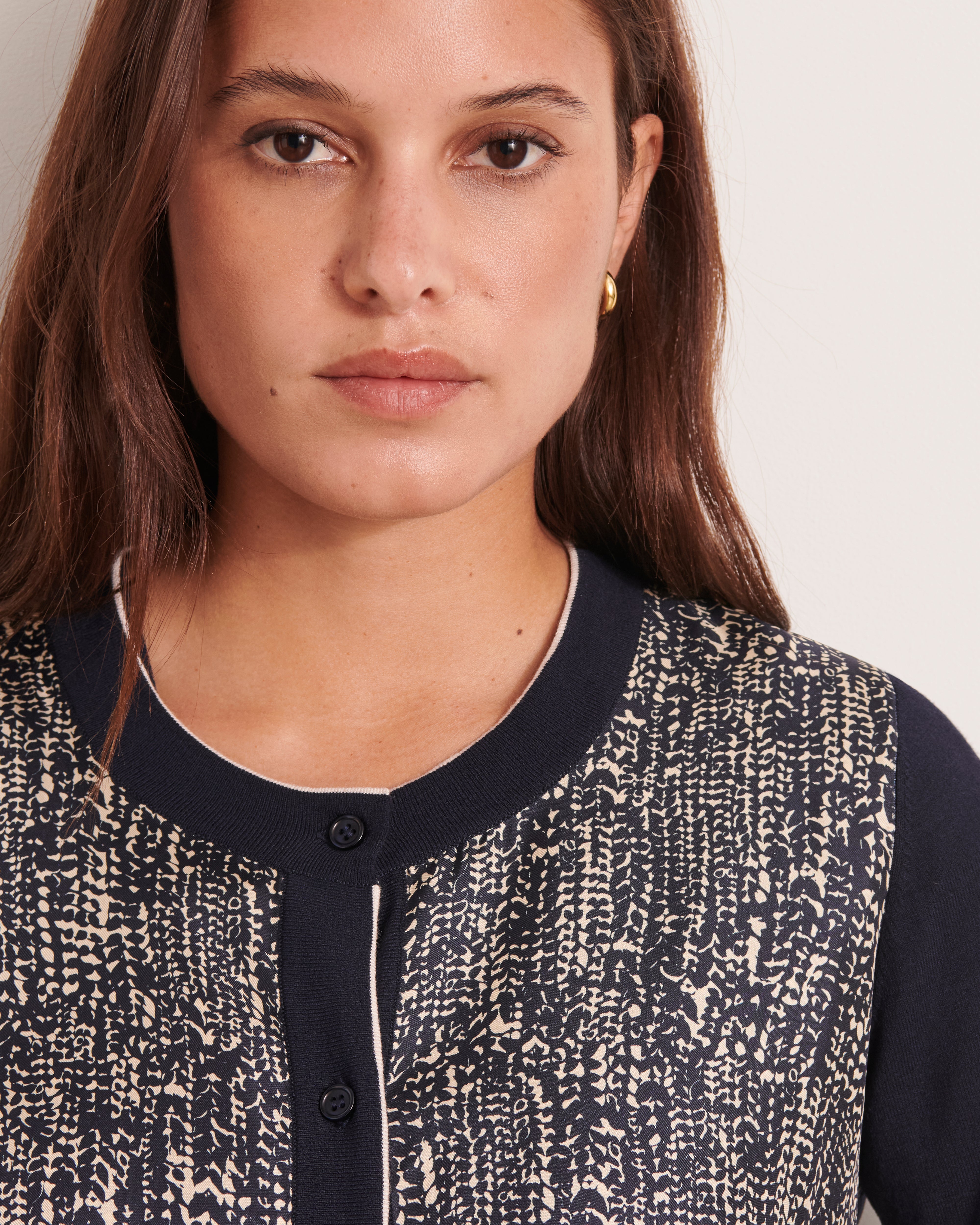 Gilet imprimé bimatière twin-set GARDOISE/12122/635