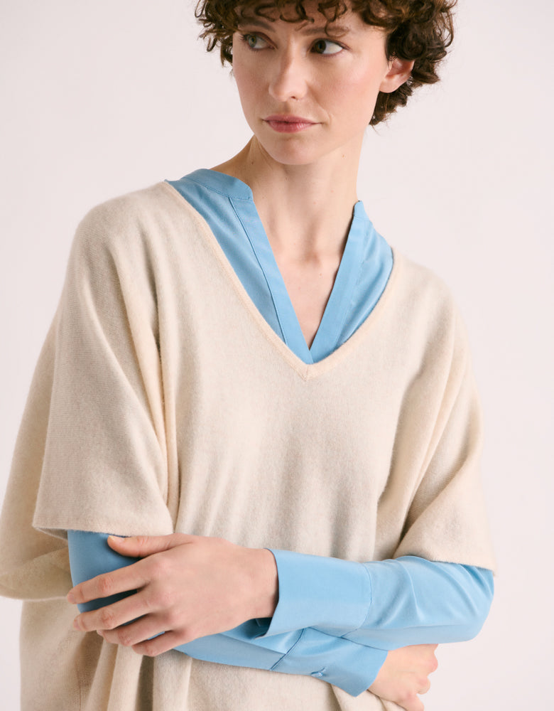 Cape en maille cachemire GAZELITE/88190/003