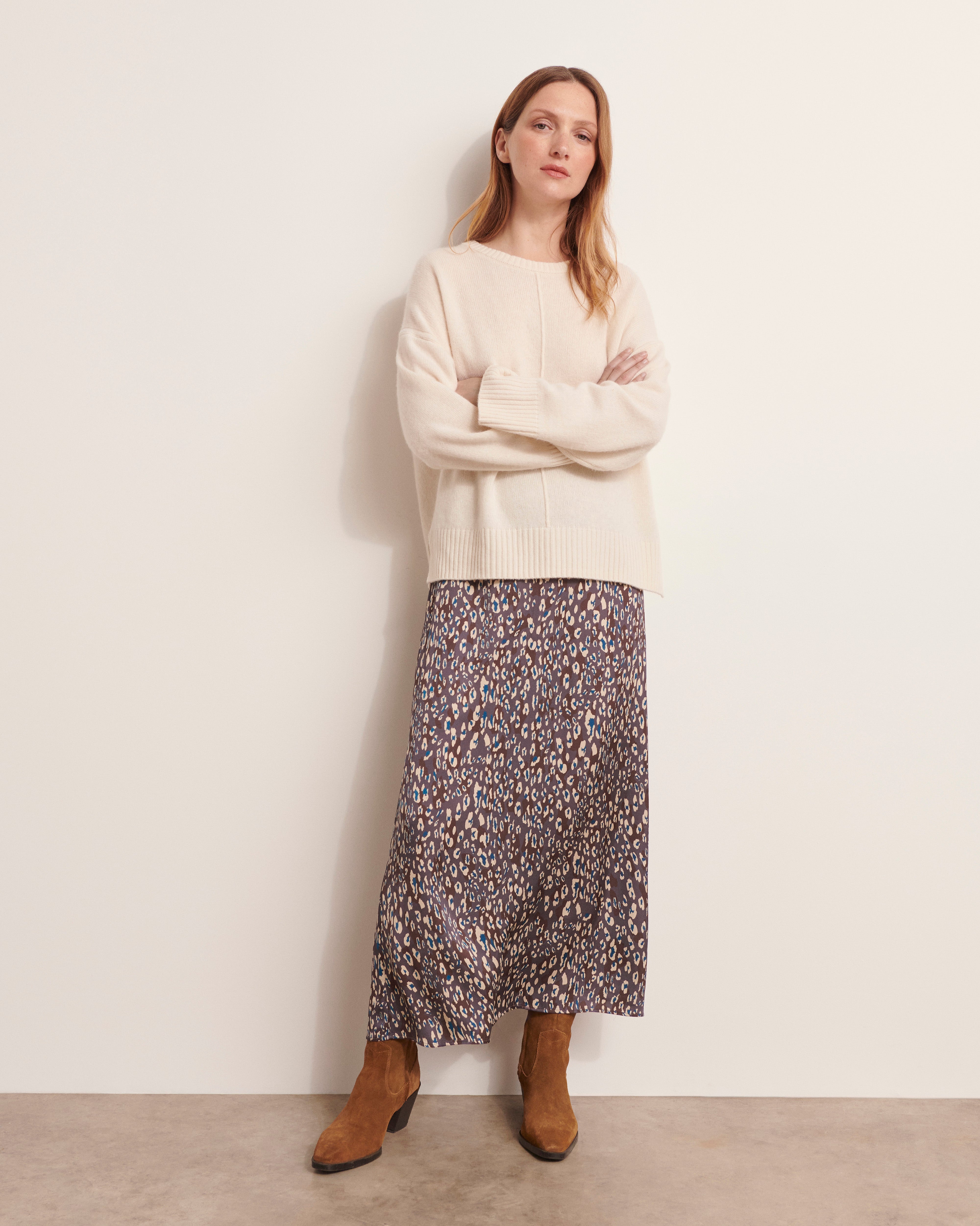 Falda larga estampada JAGUAR/12152/540