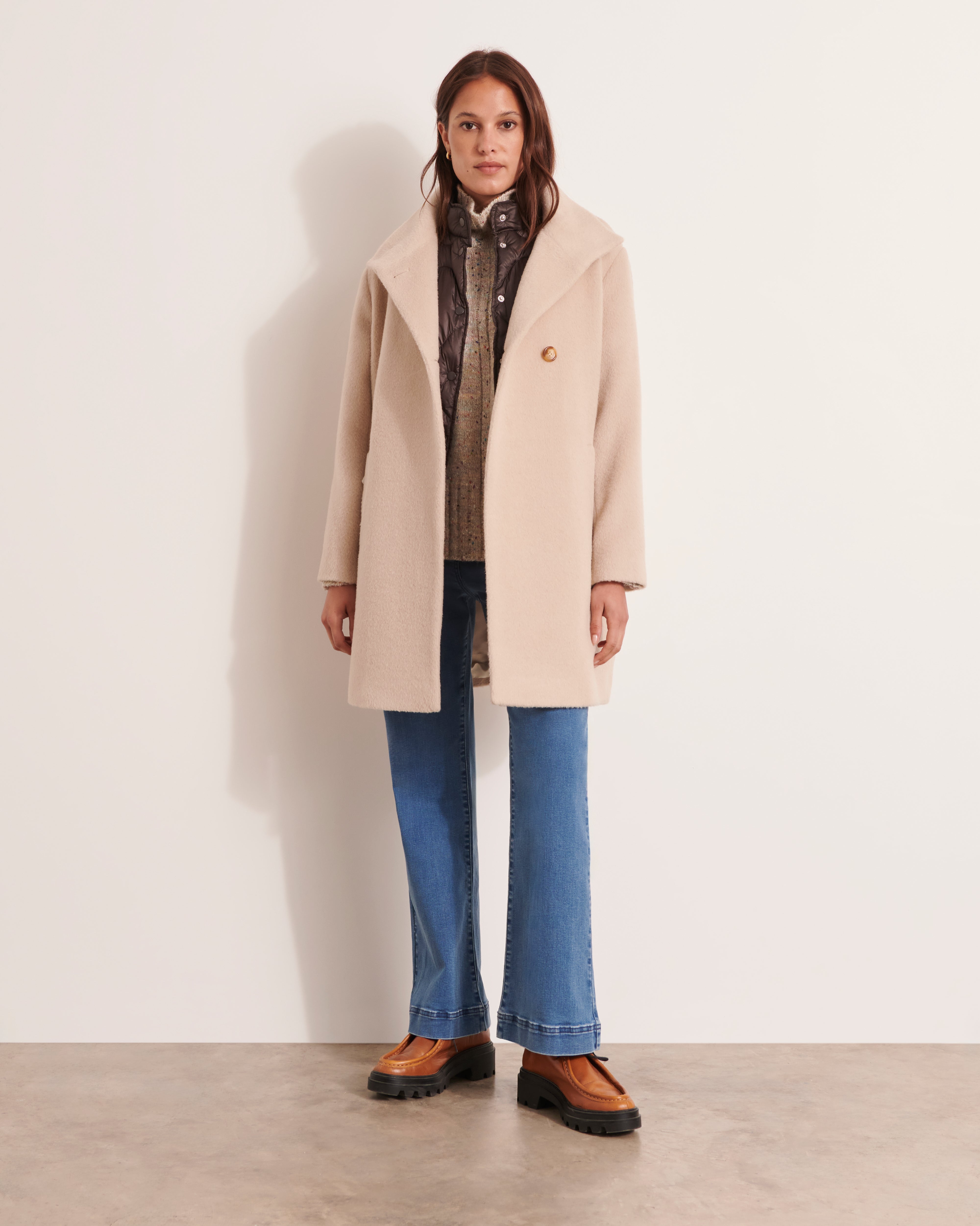Manteau mi-long en laine MALAGA/12117/005