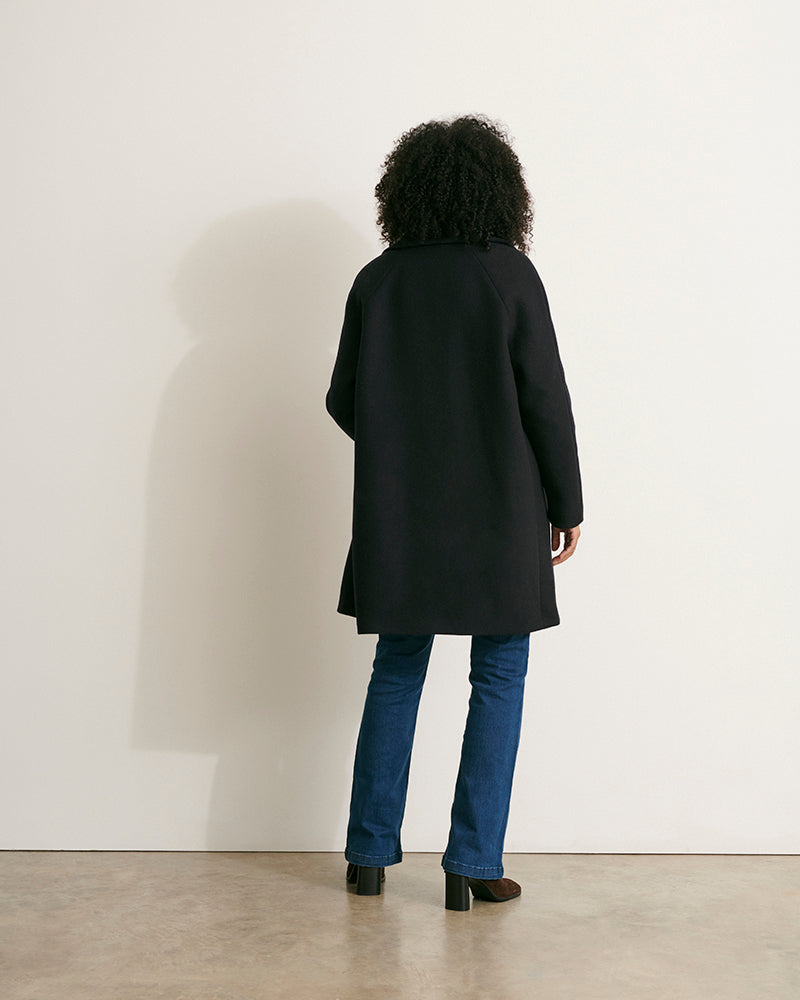 MARIN wool cloth pea coat/88347/317