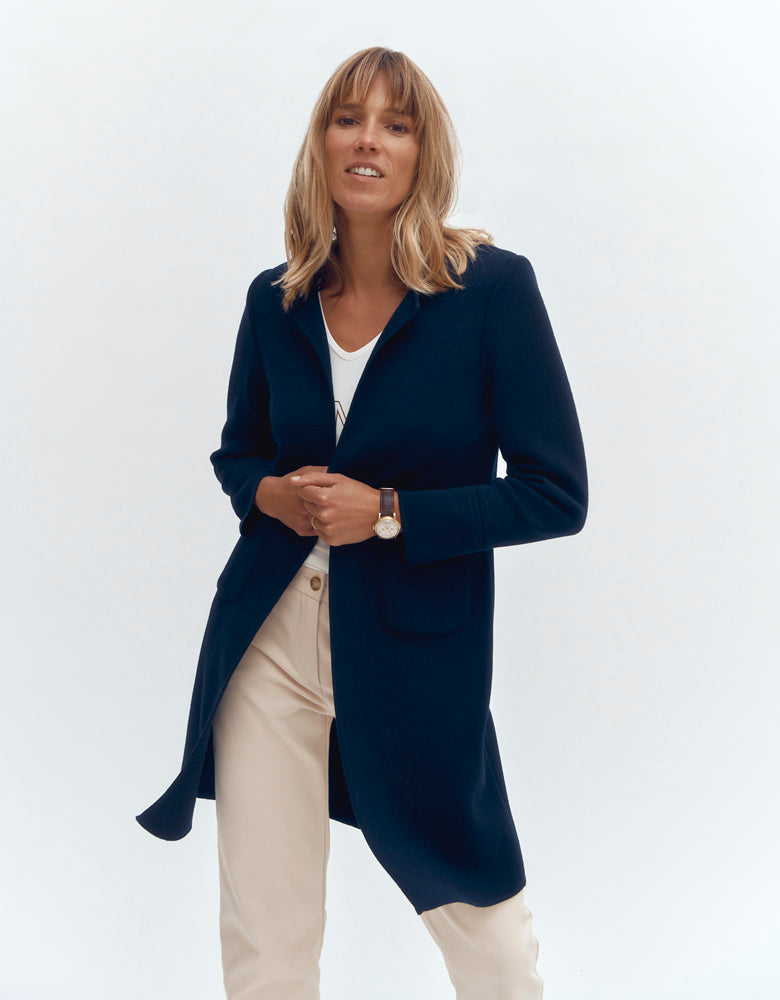Manteau maille milano en mérinos NARITUX1927/87256/317