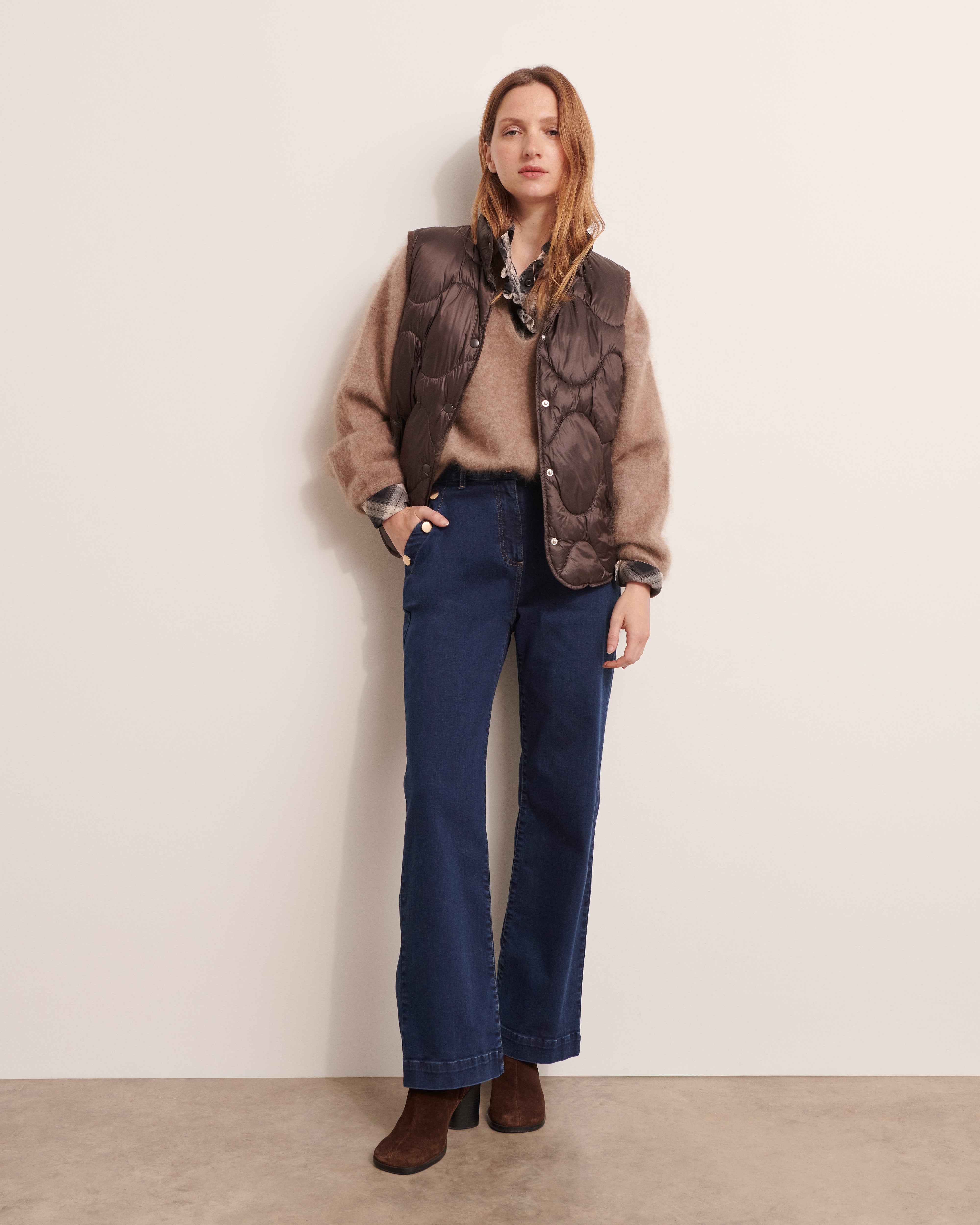 Jeans flare effet pont PALIA/12210/317