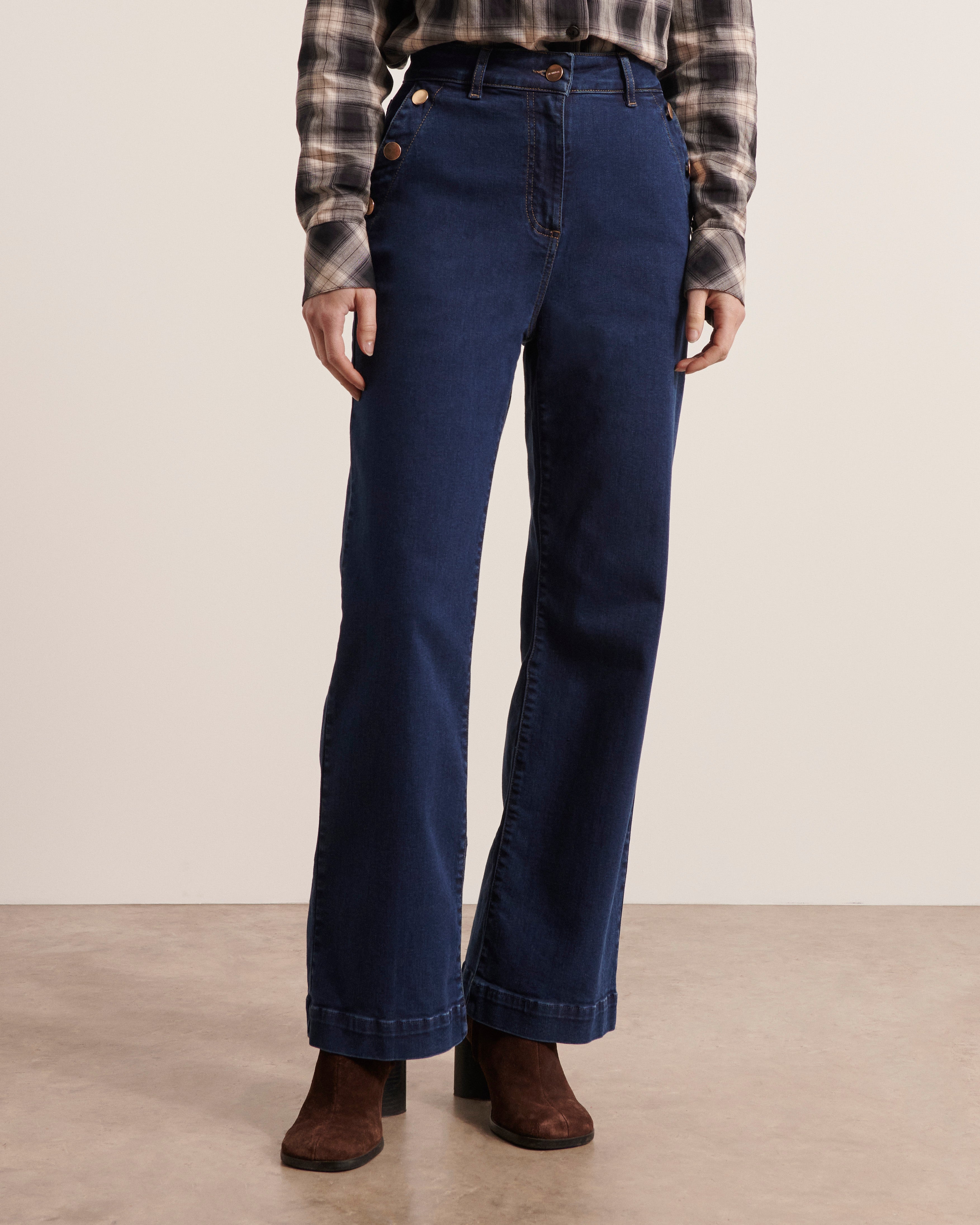 Jeans flare effet pont PALIA/12210/317