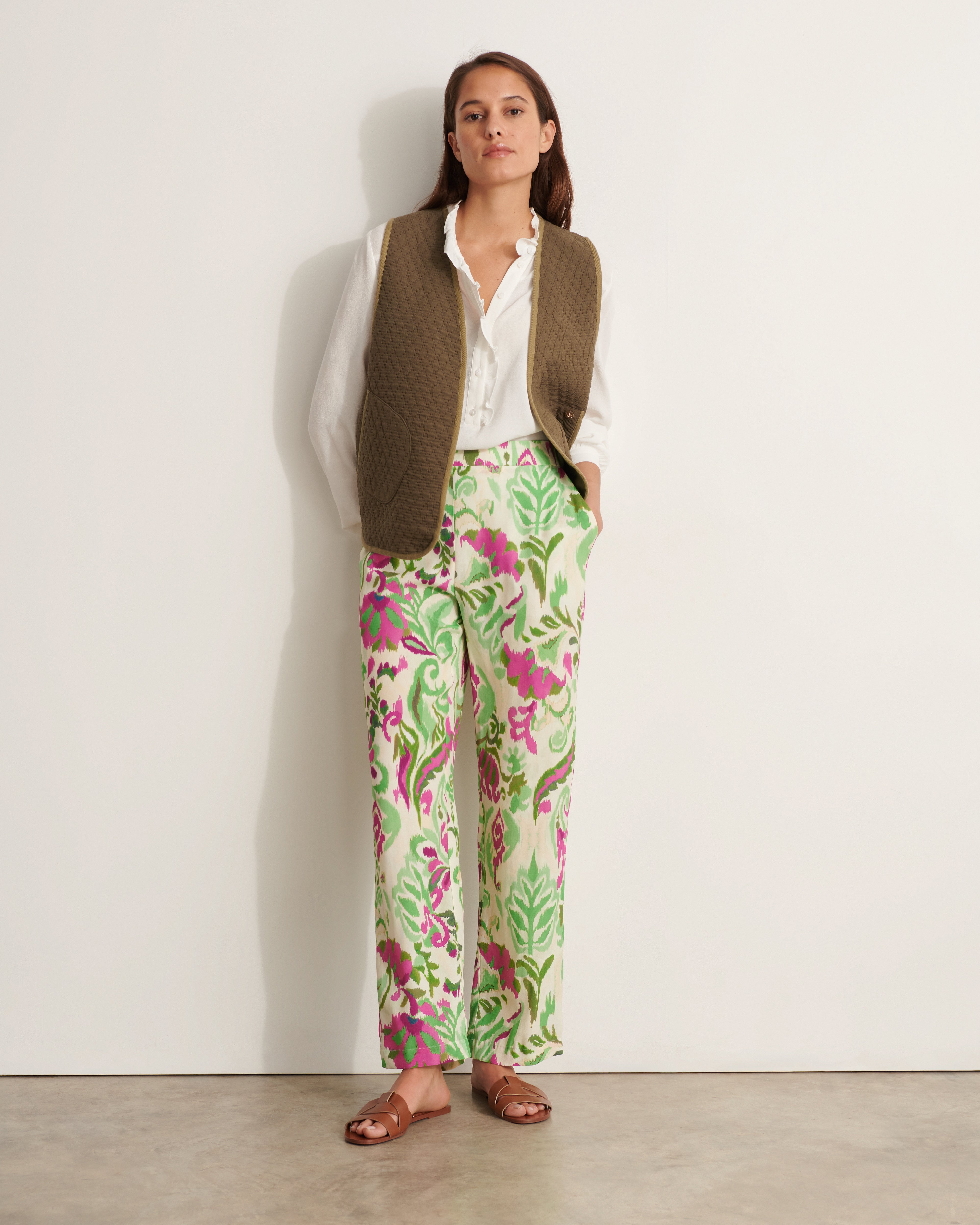 Pantalon Fluide Imprimé Pantalon A Motif Pantalon Fluide Imprimé