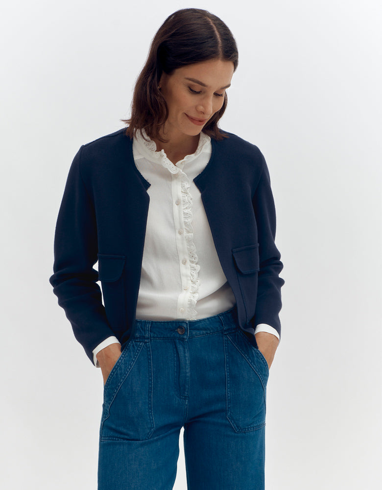 Milano stretch knit jacket VERONE87/87261/317