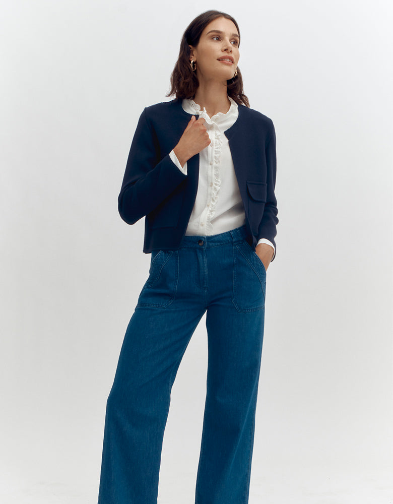 Milano stretch knit jacket VERONE87/87261/317