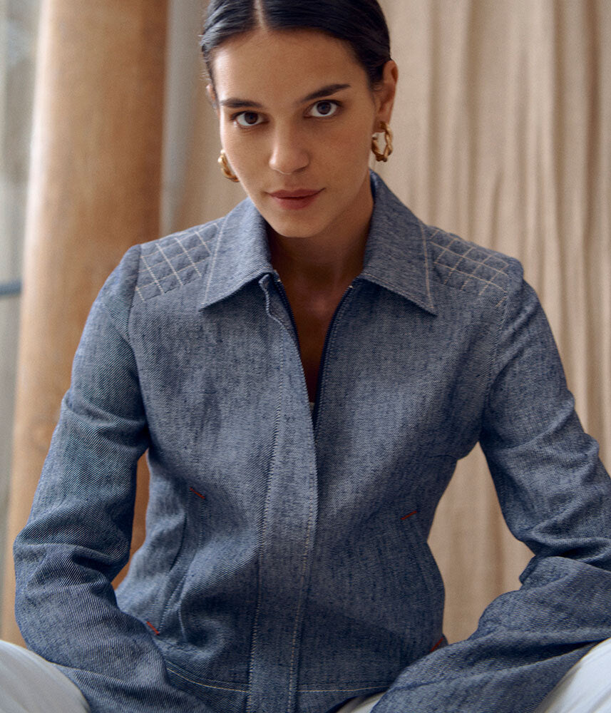 Chambray anorak best sale