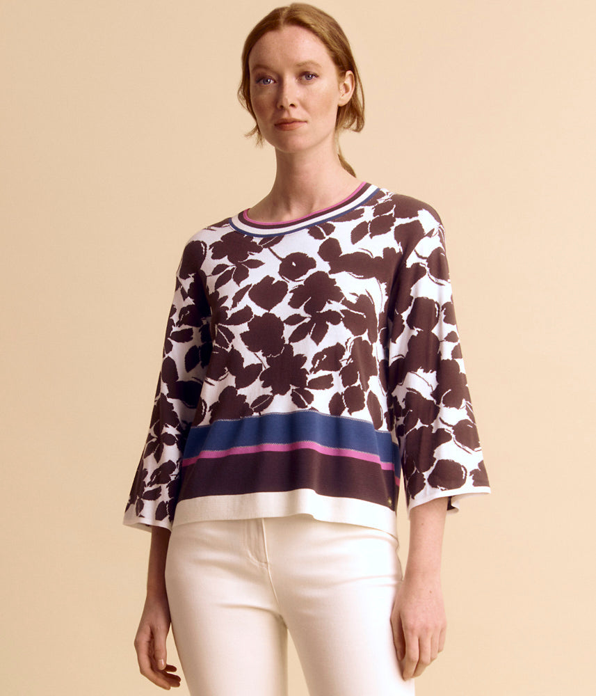 Double-sided knit sweater AMARYLLIS/85022/791