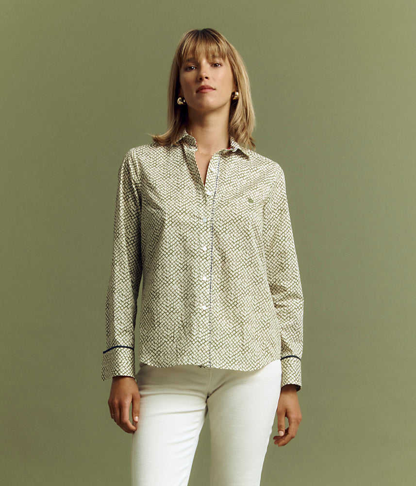 Cotton poplin blouse CAVAILLON/85017/551