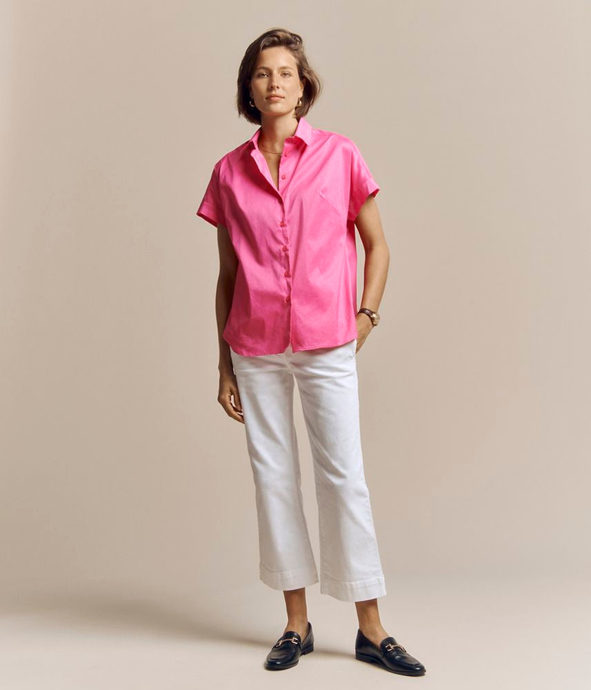 Cotton satin blouse CROPEL/81100/416