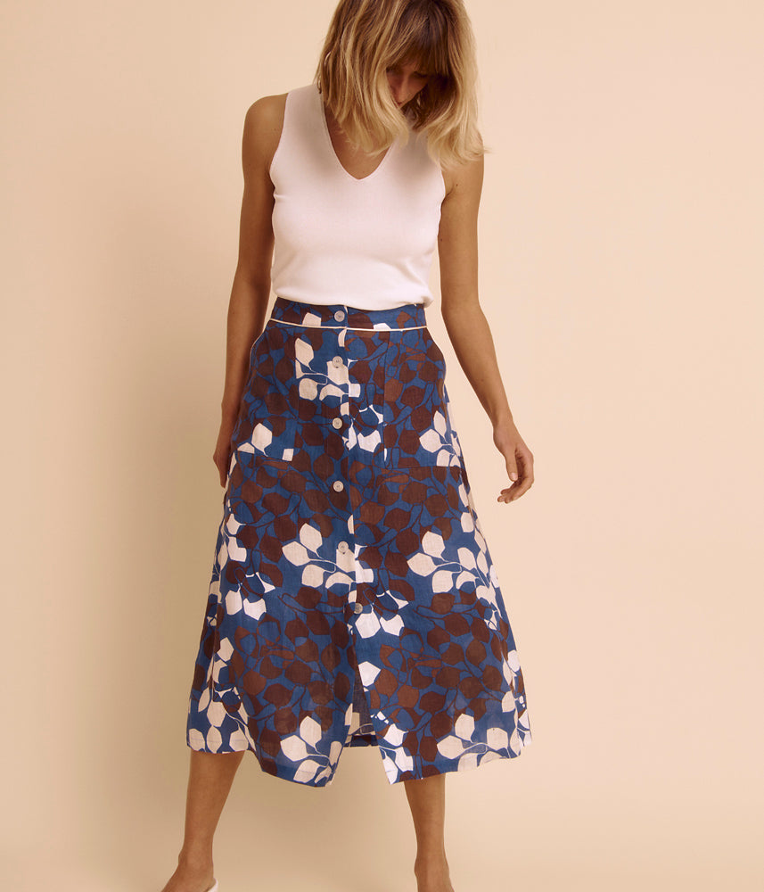 midi lino estampada – Devernois