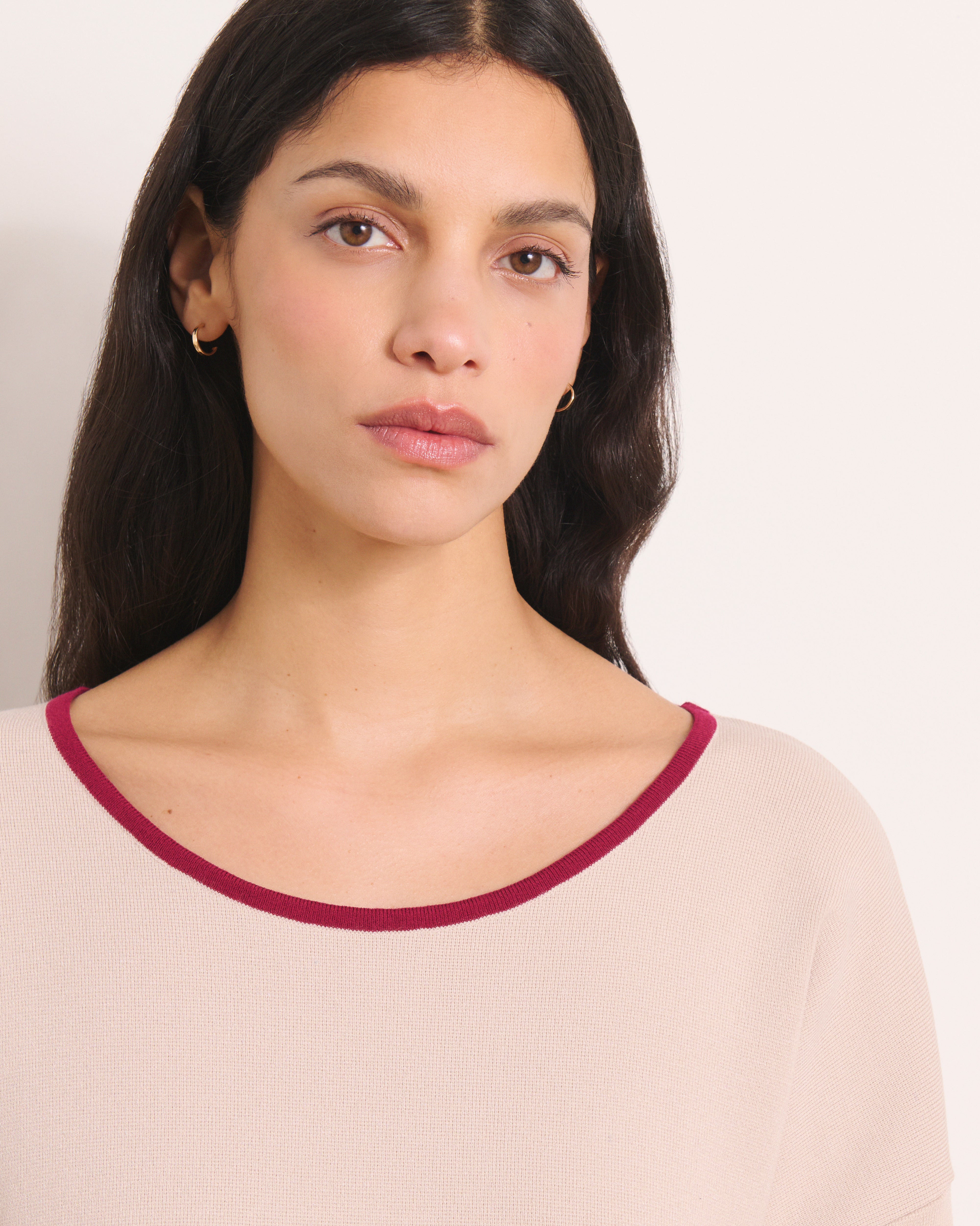 Pull boite en maille colorblock ABELINA/13251/781
