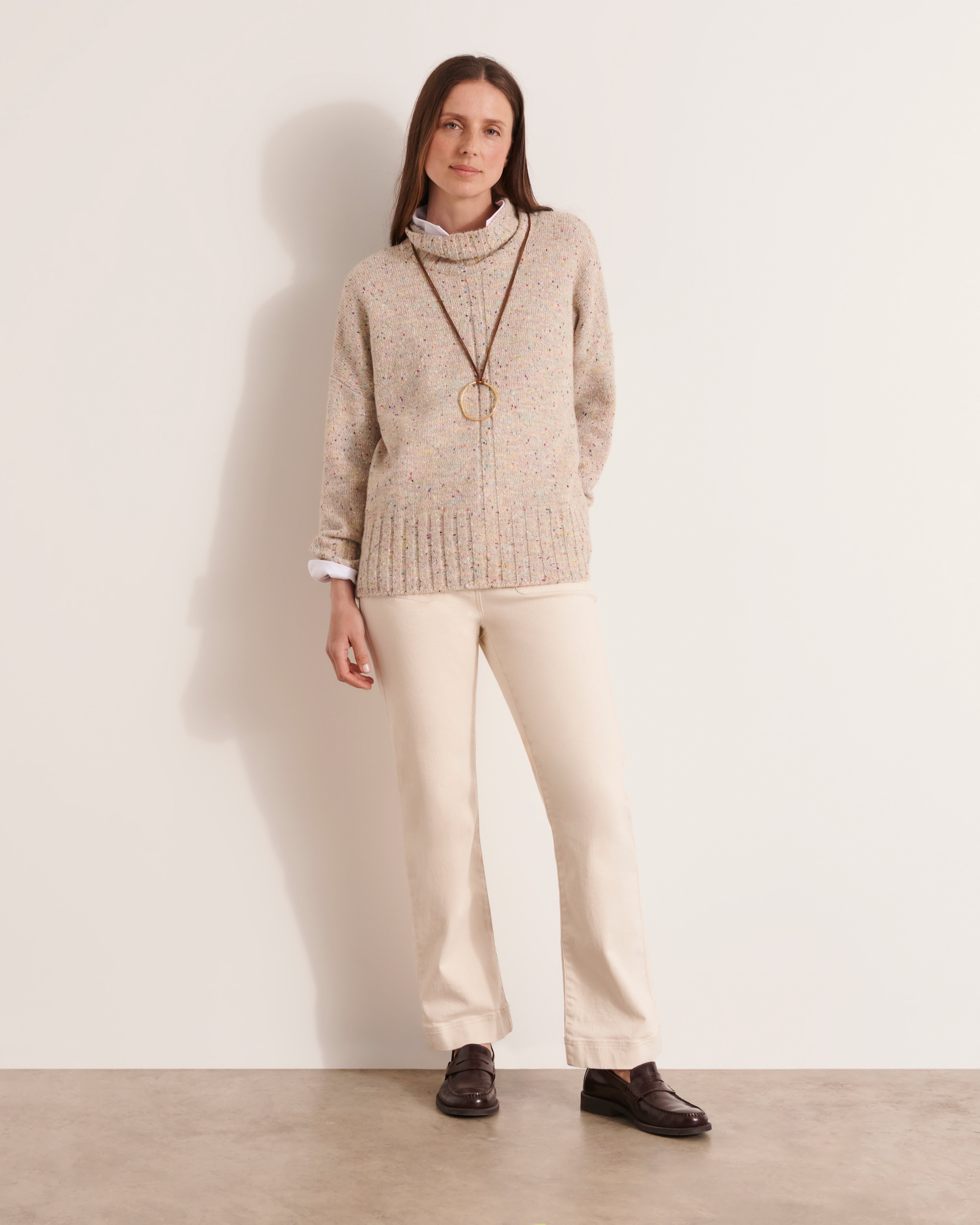 Pull en maille chinée ABIME12/12201/771