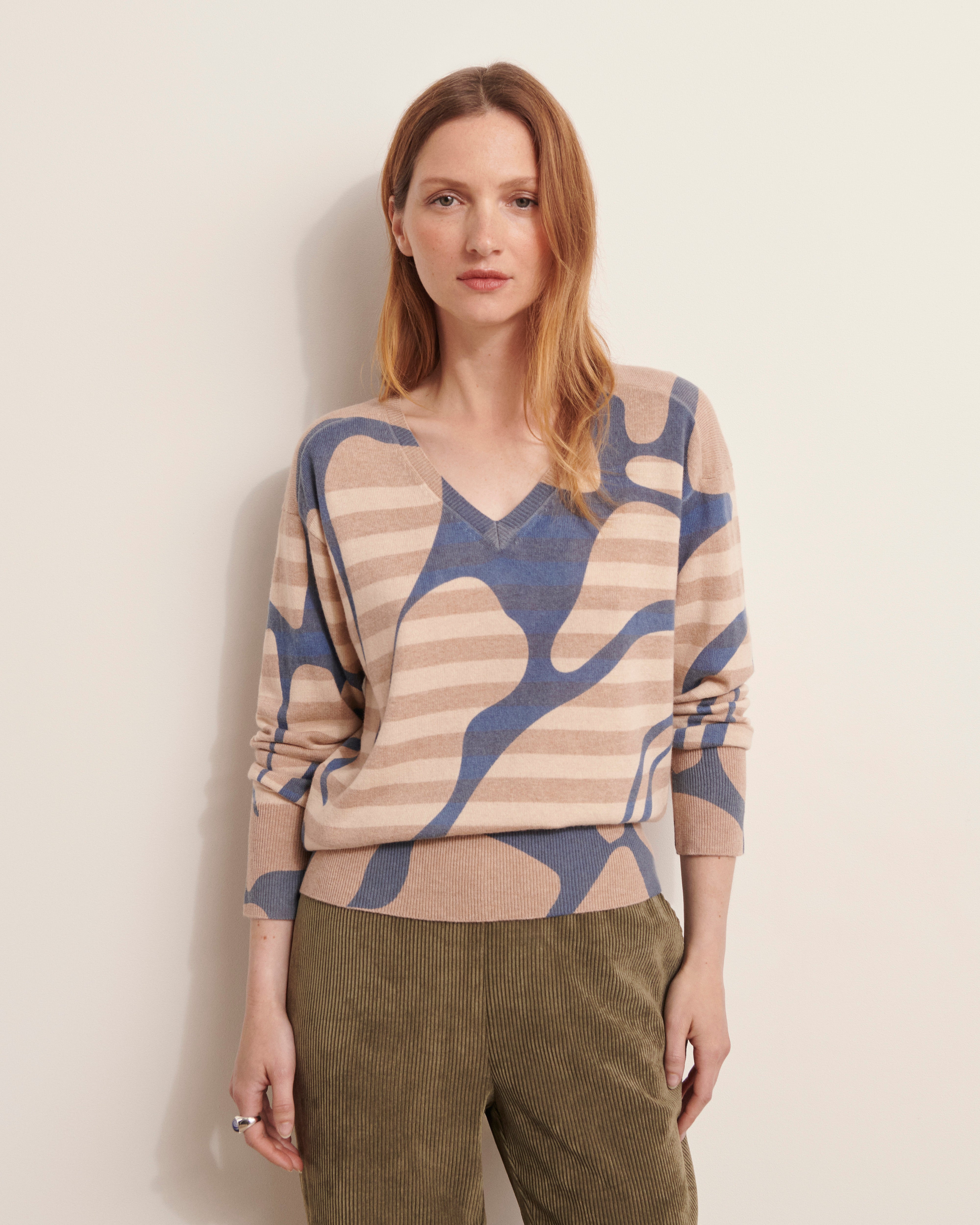 Pull imprimé ABISTRIPE12/12254/277