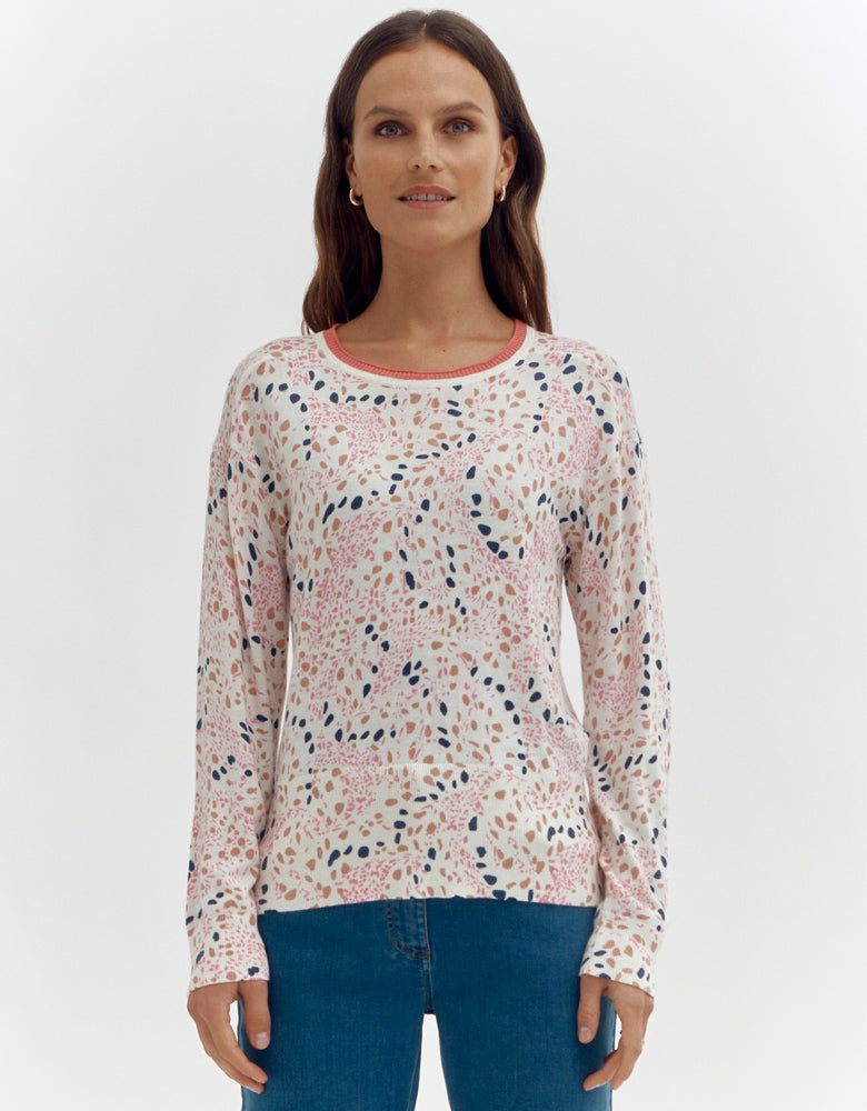 Pull maille imprimé ABITACHE/87088/781