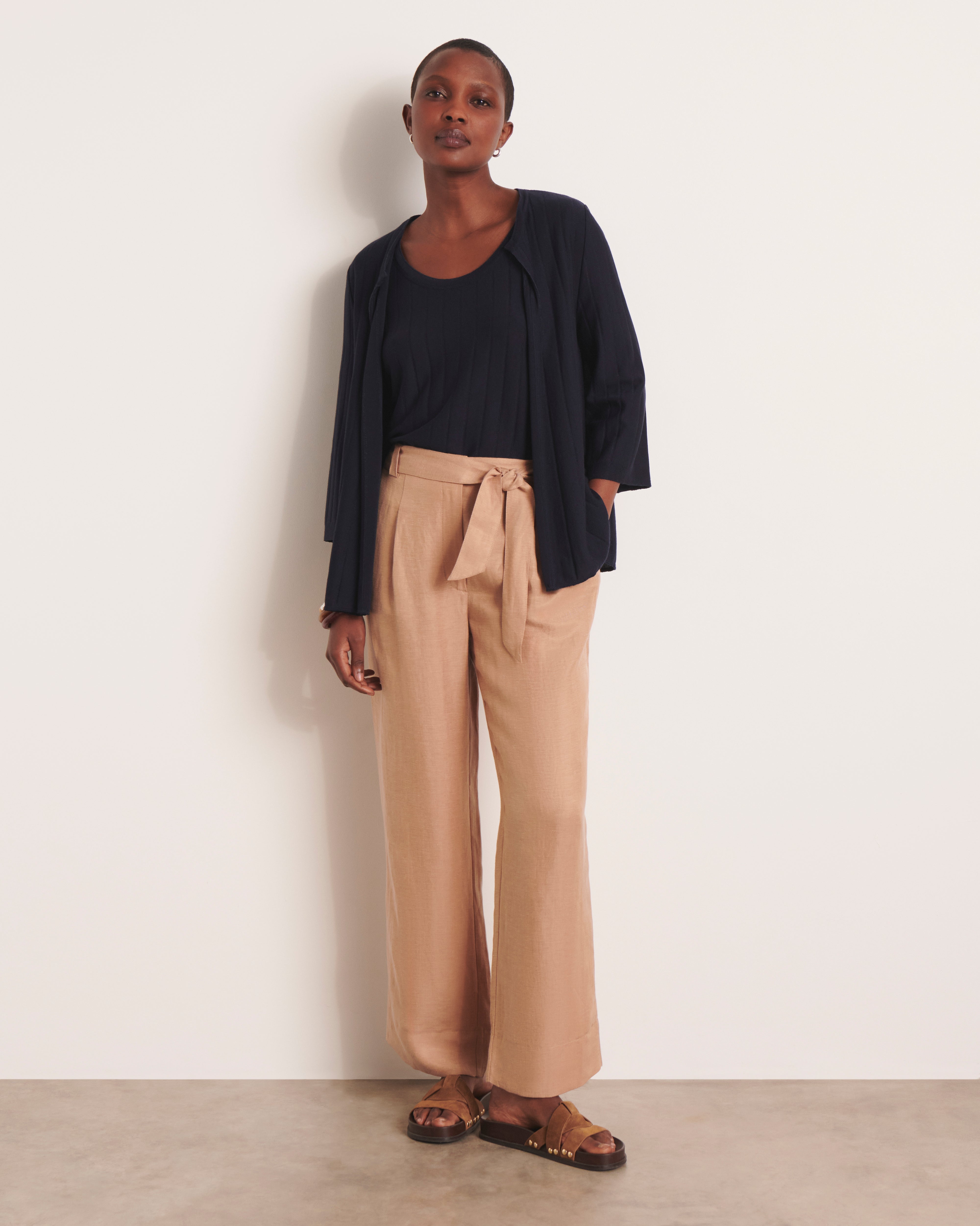 ABYSSE/13016/317 Suéter de punto de manga corta