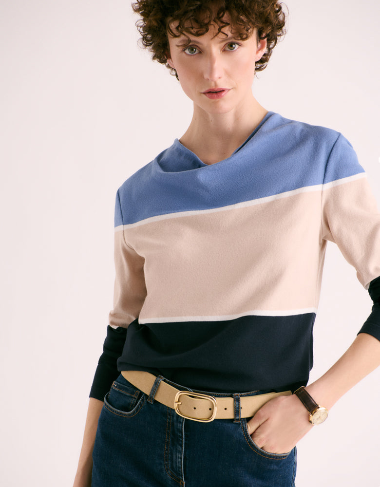 Tricolor knit sweater ACCIUS/88253/881