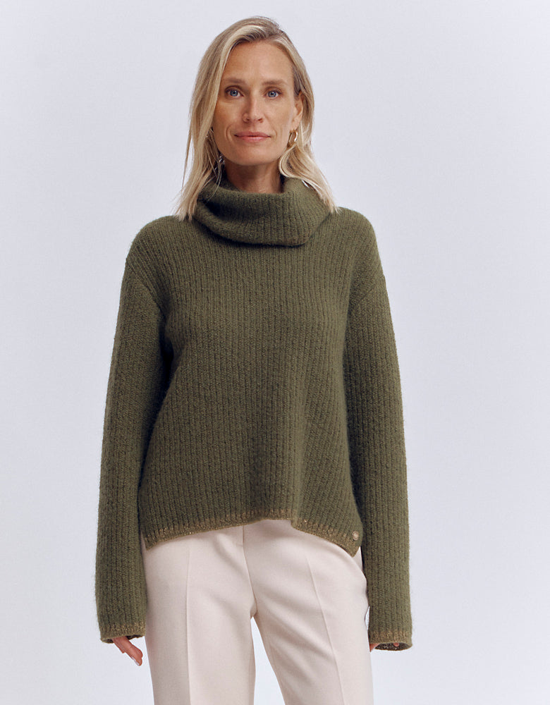 ADORYS/86253/861 cowl neck knit sweater