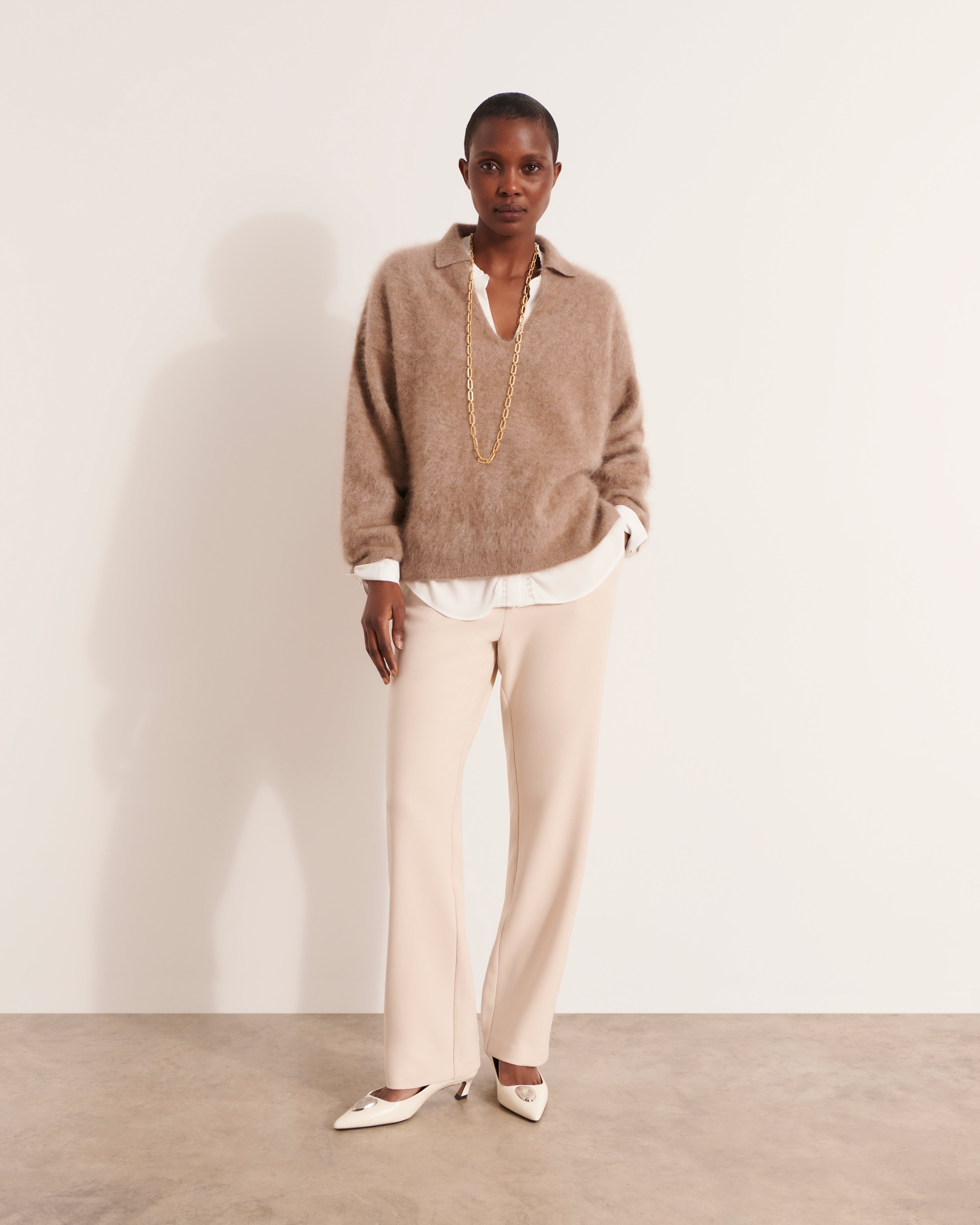 Pull oversize col polo ADOUX/12235/041