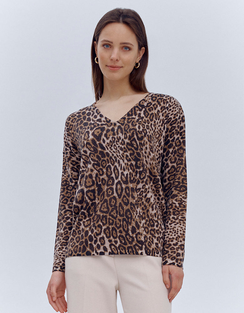 AFRICA printed knit sweater/86237/791