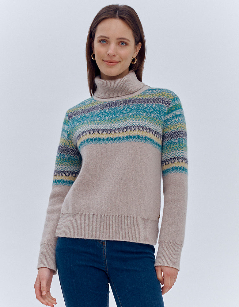 Jacquard knit mohair sweater ALASKA-B/86245/781