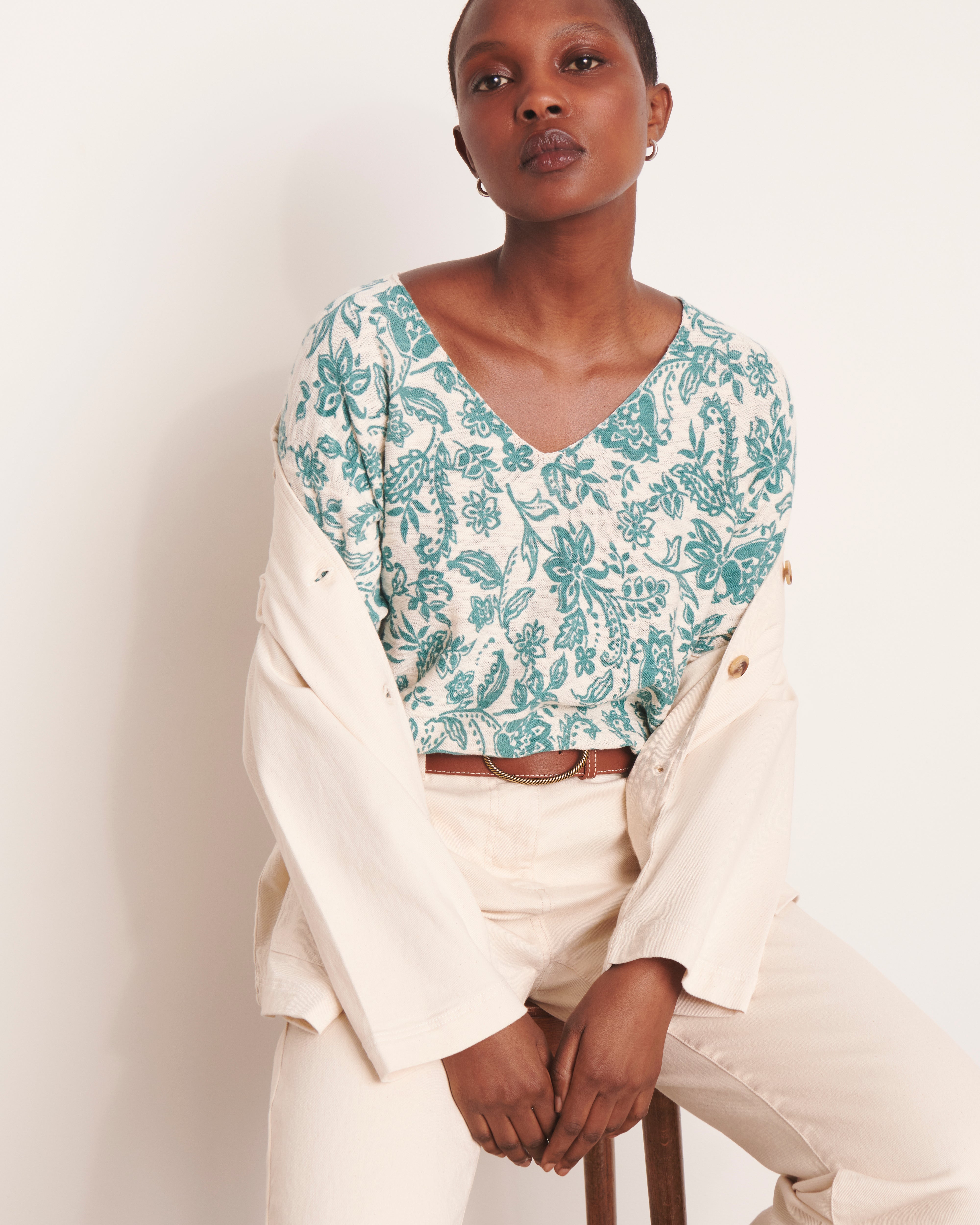 Pull imprimé ALICIANE-PRINT/13187/861