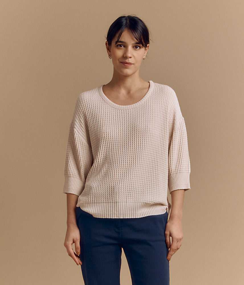Viscose knit sweater ANAIS/84003/012