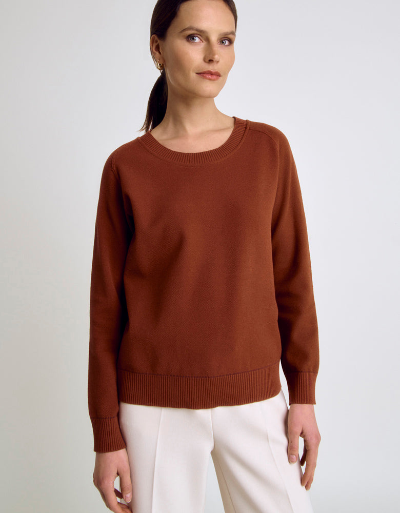Stretch viscose knit sweatshirt ANAYA/86132/811