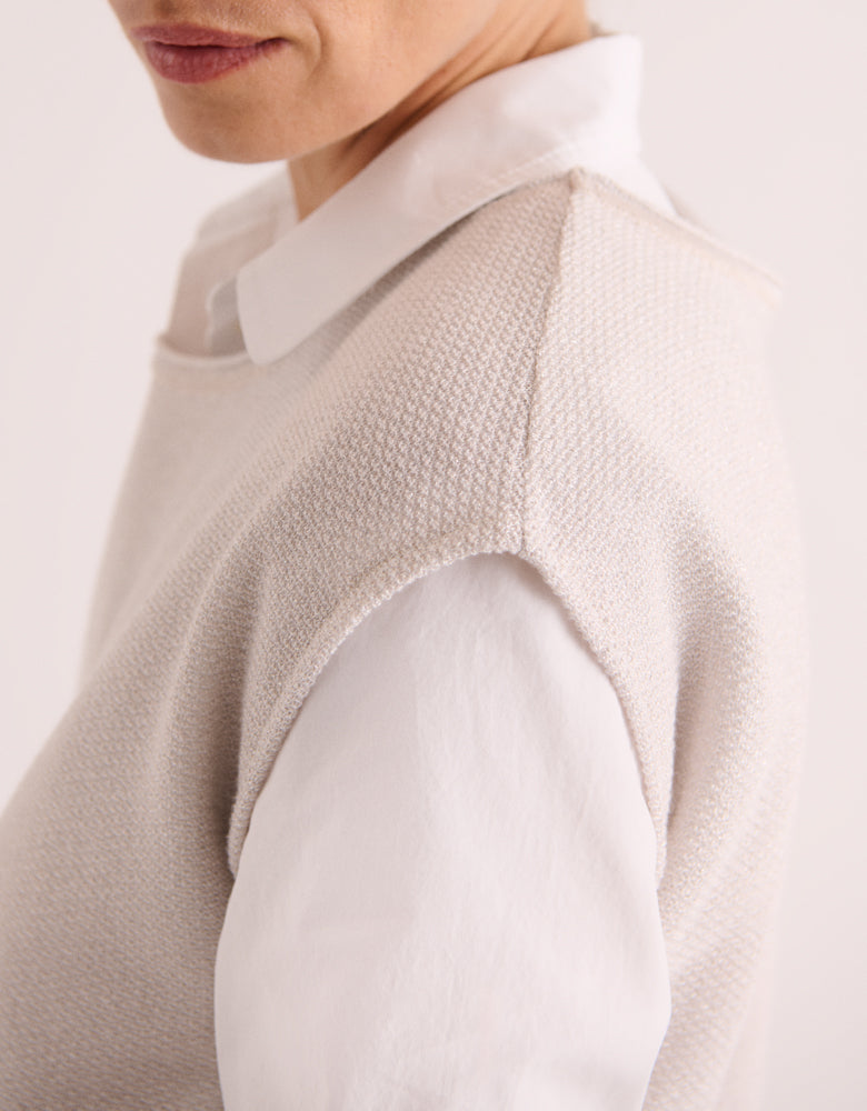 Pull en maille sans manches ANGLET/88082/904