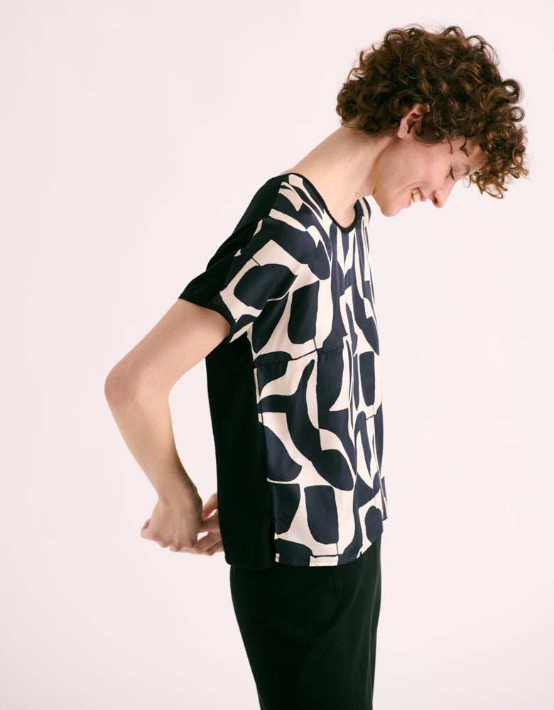 Pull twin-set en maille imprimé ANGUIN/88196/670