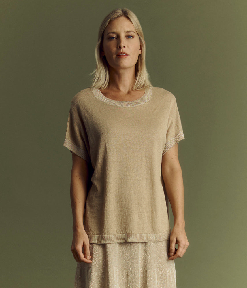 Linen knit sweater ANTONIN/85270/010