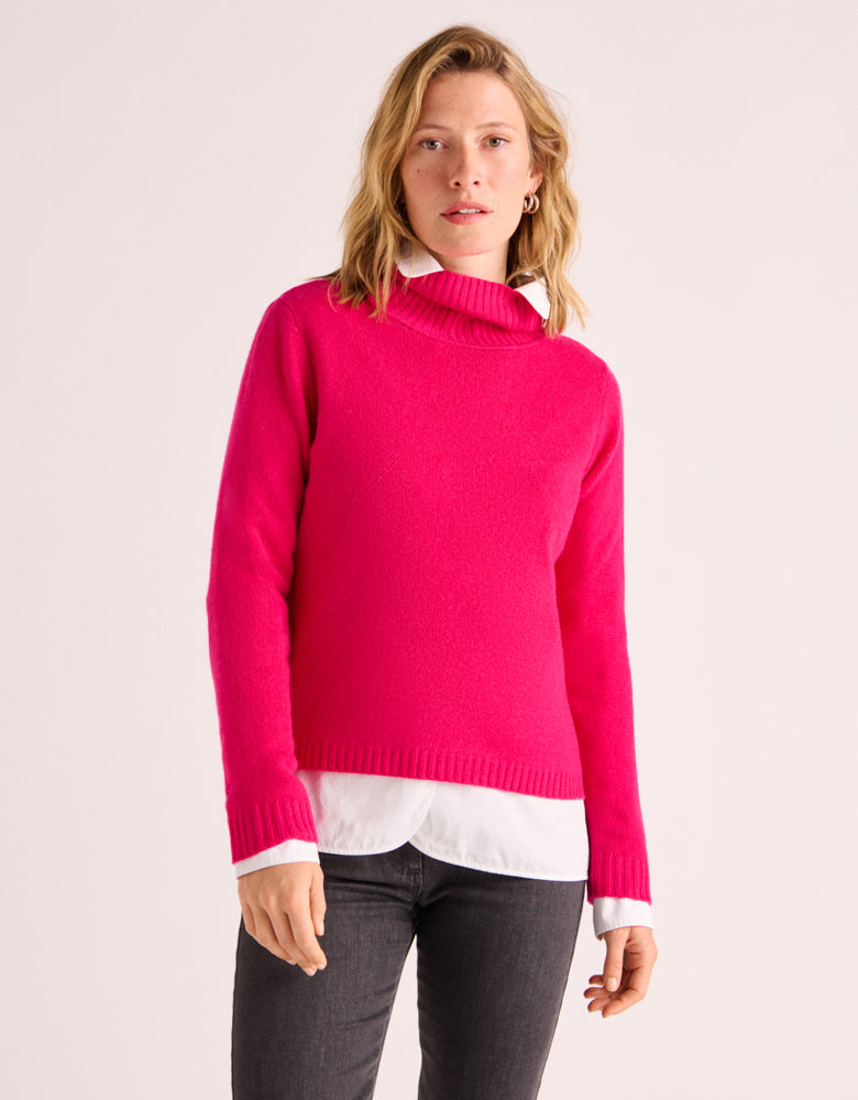 Jersey punto de cuello alto ANUAGITE/88089/401
