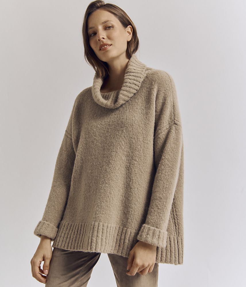 Oversized knit sweater in Alpaca and Merino wool ARISTO/82085/022