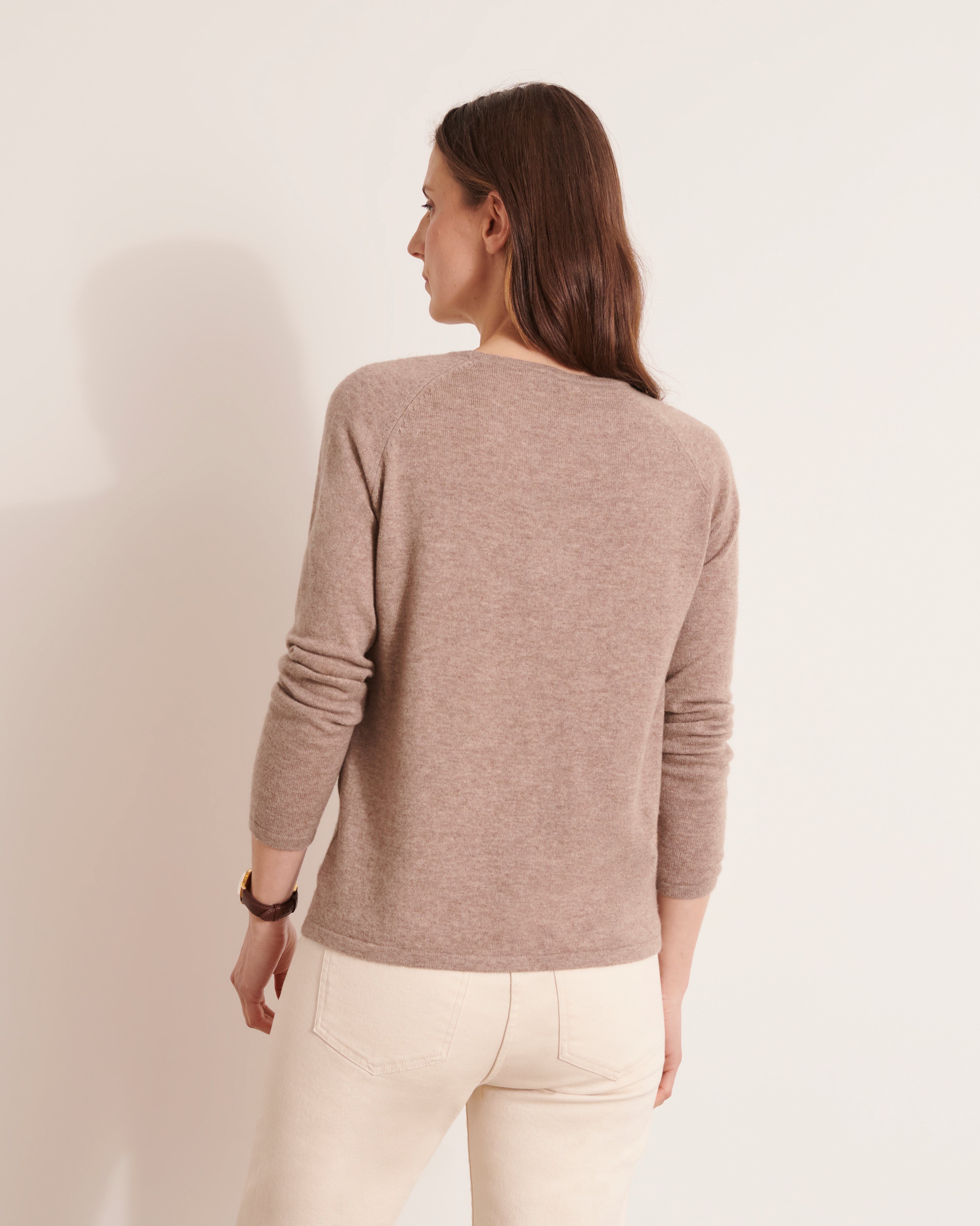 pull en maille intarsia motif losange en laine et cachemire