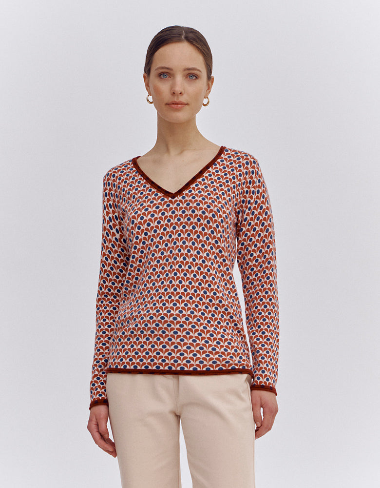 Pull imprimé ARROND/86187/816