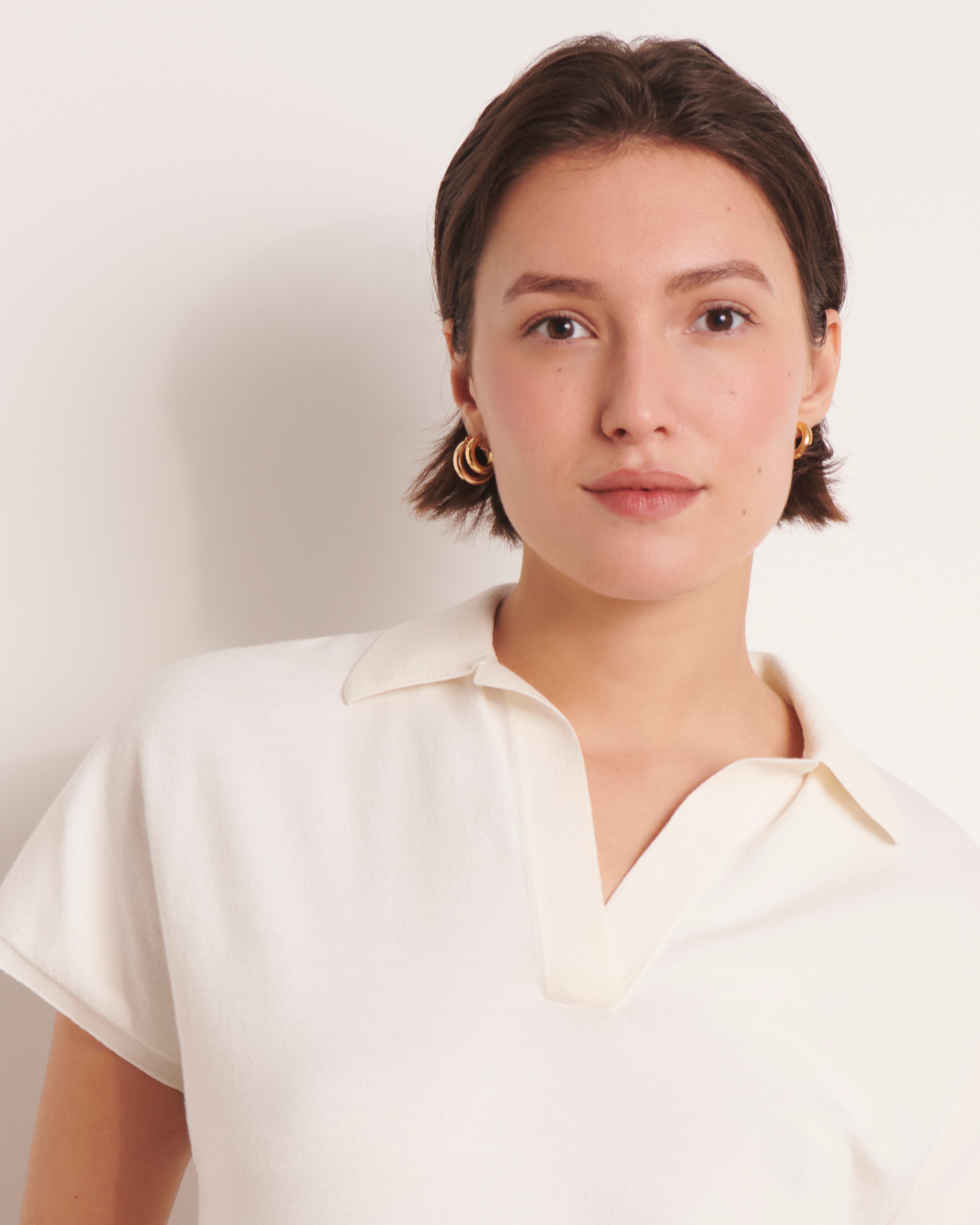 Polo beige manches courtes ATHENA/13141/005